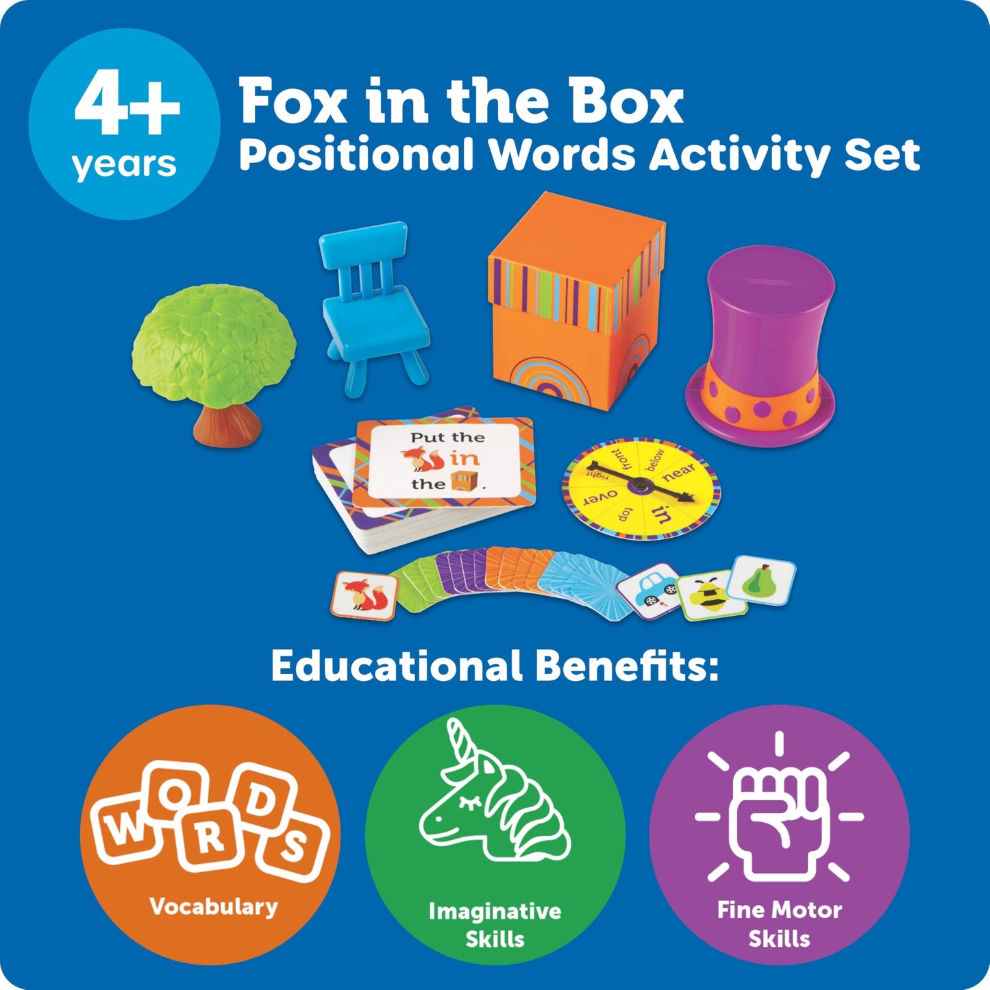 Learning Resources LER3201 Fox in The Box Positional Words Activity Set
