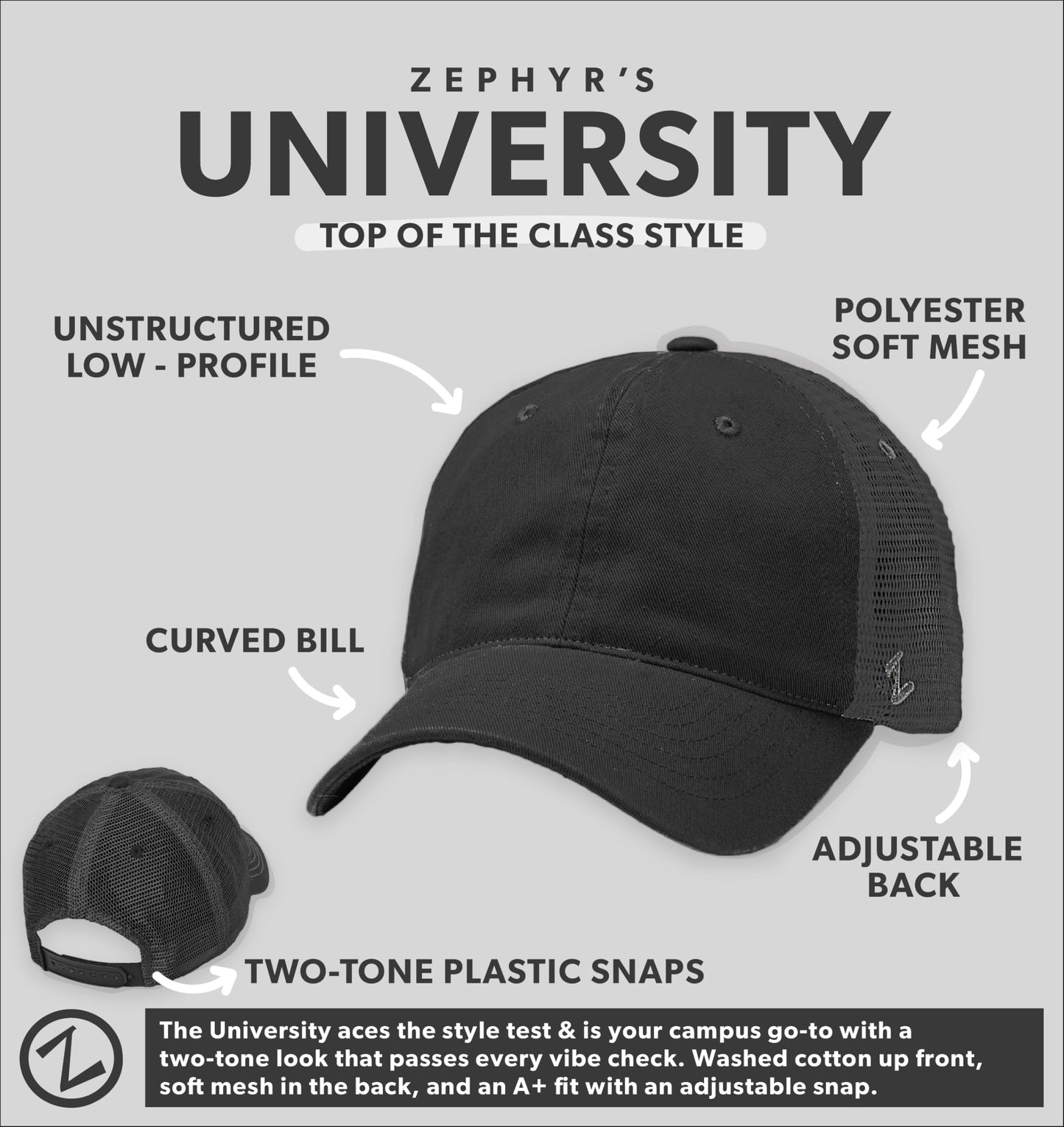 ZHATS Standard NHL Officially Licensed Adjustable Snapback Hat University Icon Team Color