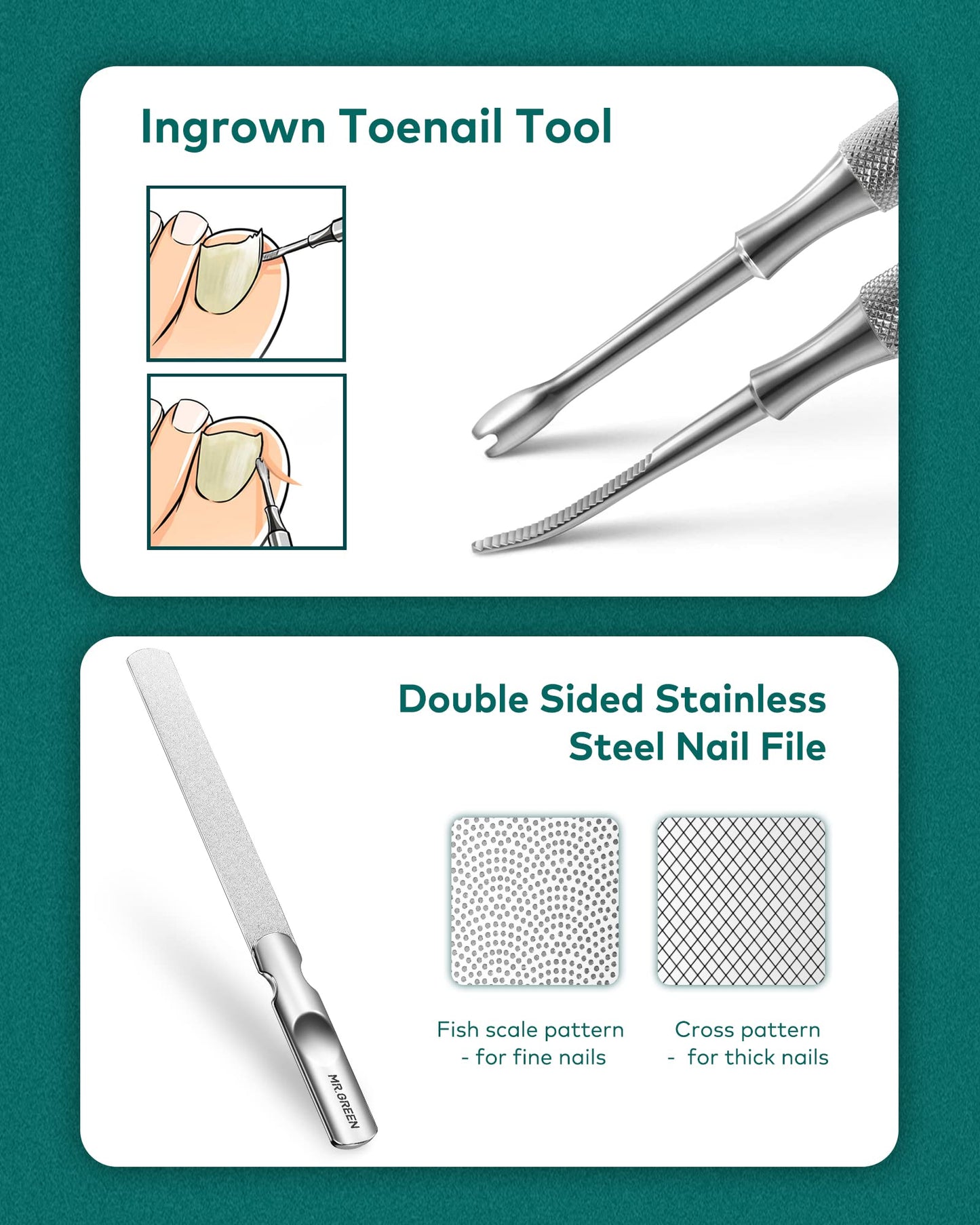 7Pcs Manicure Set,Professional Pedicure Knife Set,Ingrown Toenail Clippers Foot Care Tools, Ingrown Toenail Blade Tool,Foot Repair Sharp Blade Kit,Nail Care Knives Cuticle Remover