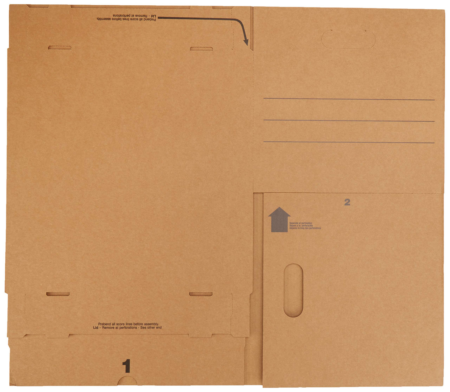 Amazon Basics Medium Moving Boxes with Lid and Handles, 19 x 14.5 x 15.5 inches, 10-Pack