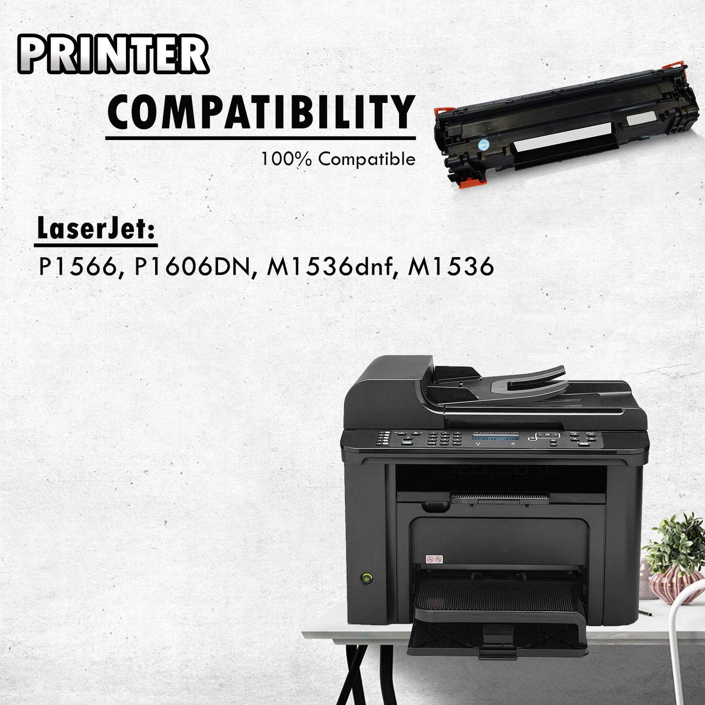 2 Inkfirst Compatible Toner Cartridges Replacement for HP CE278A 78A Laserjet M1536dnf M1536 P1566 P1606DN