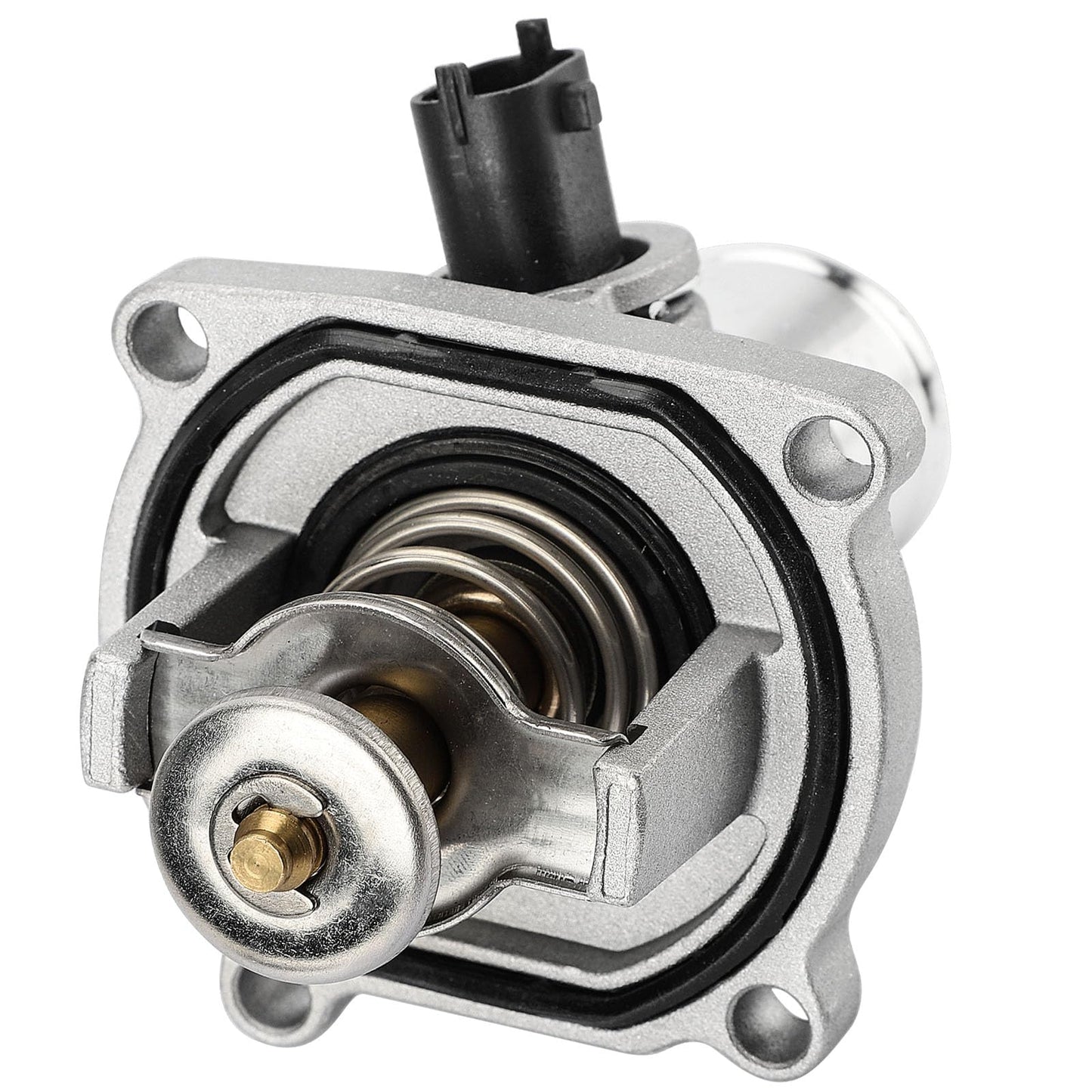 Upgrade Aluminium Thermostat Housing Assembly W/Sensors for Chevy Aveo Aveo5 2009-2011 Cruze 2011-2016 Sonic 2012-2018 Trax 2013-2018,Pontiac G3 2009-2010 - Replaces 902-821 96984104 55564891 55578419