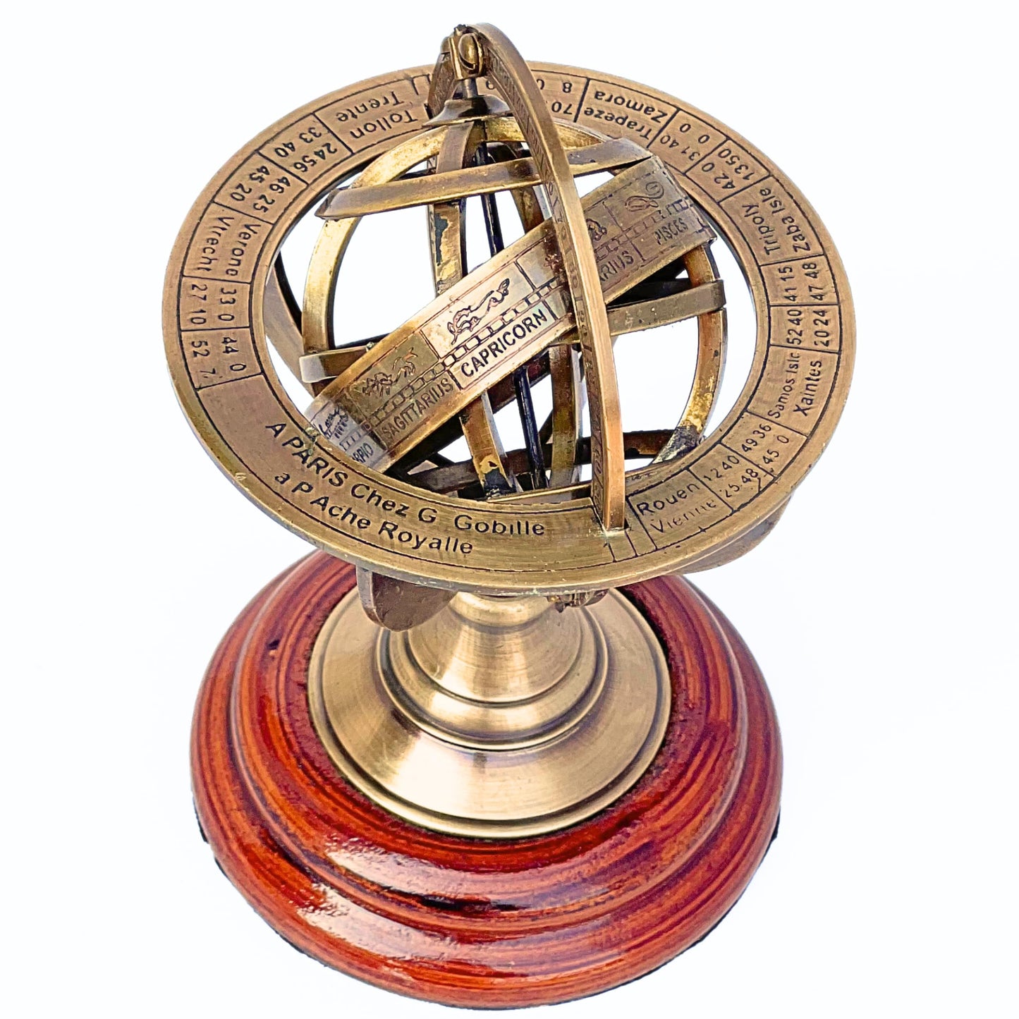 Royal Marine Antique Finish Armiliary Compass Maritime Collection of Gifts Historical Navigation Instruments
