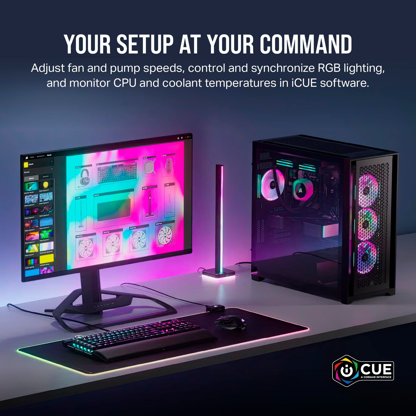 CORSAIR QX Series QX140 RGB 140mm Fan - iCUE Link Ecosystem - Magnetic Dome RGB PWM Single Fan - Up to 2400RPM - Black