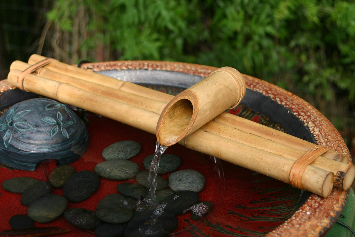 Bamboo Accents Three-Arm Spout And Pump Kit - 18"