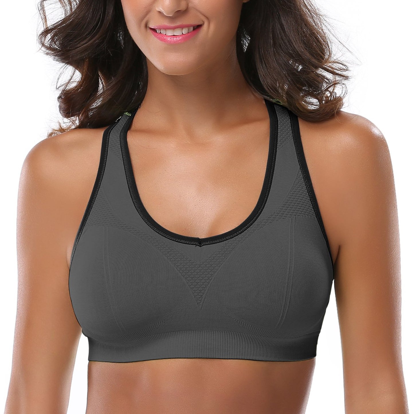 MIRITY Women Racerback Sports Bras - High Impact Workout Gym Activewear Bra, 5color, XX-Large