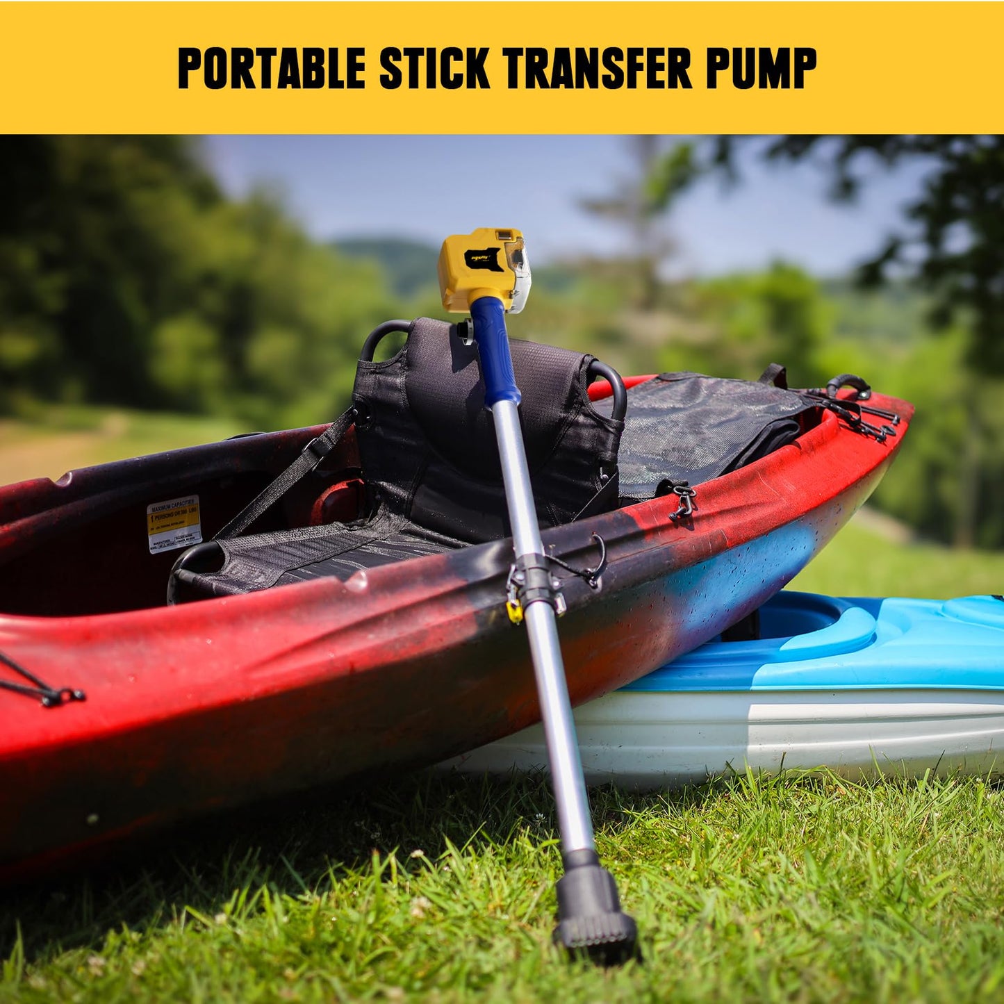 Cordless Stick Water Transfer Pump Compatible with Dewalt 20V Battery, 720GPH Brushless Deep Well Submersible Pump, Portable Sump Pump Stick Utility Pump for Pool Garden Pond (Tool Only)