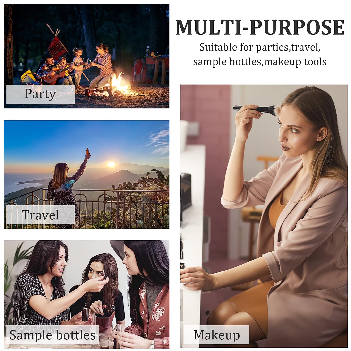 20 Pcs Glass Spray Bottles, 3.4 oz Clear Empty Perfume Atomizer Refillable Spray Mister Reusable Small Fine Mist Sprayer Pump for Travel Body