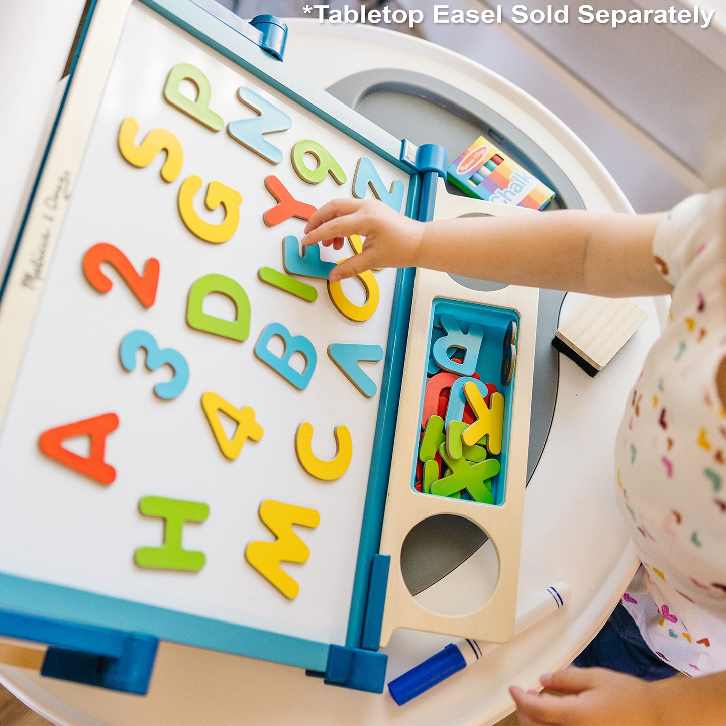 Melissa & Doug Deluxe Magnetic Letters and Numbers Set with 89 Wooden MagnetsAlphabet Letter Magnets, Number Learning Toys for Preschoolers and Kids Ages 3+