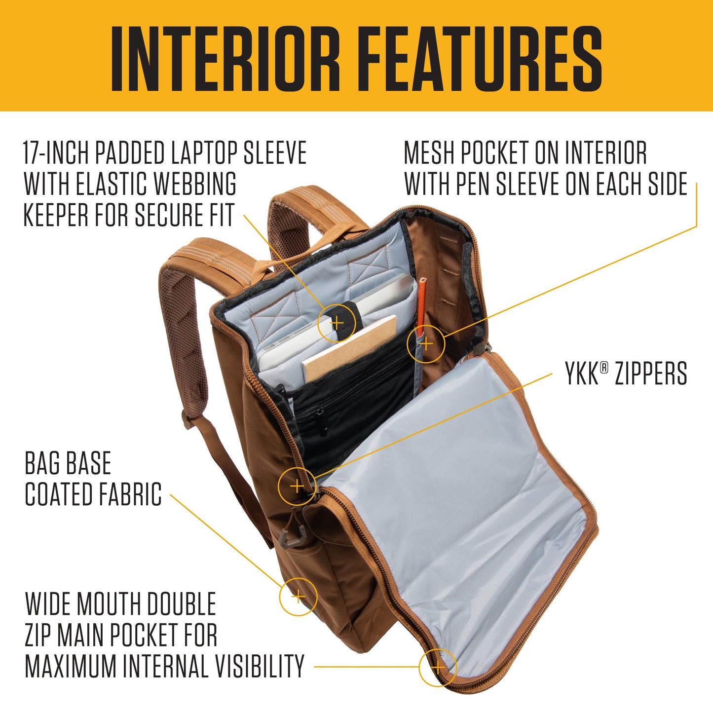 Carhartt 21l Top-Load Backpack, Port, One Size