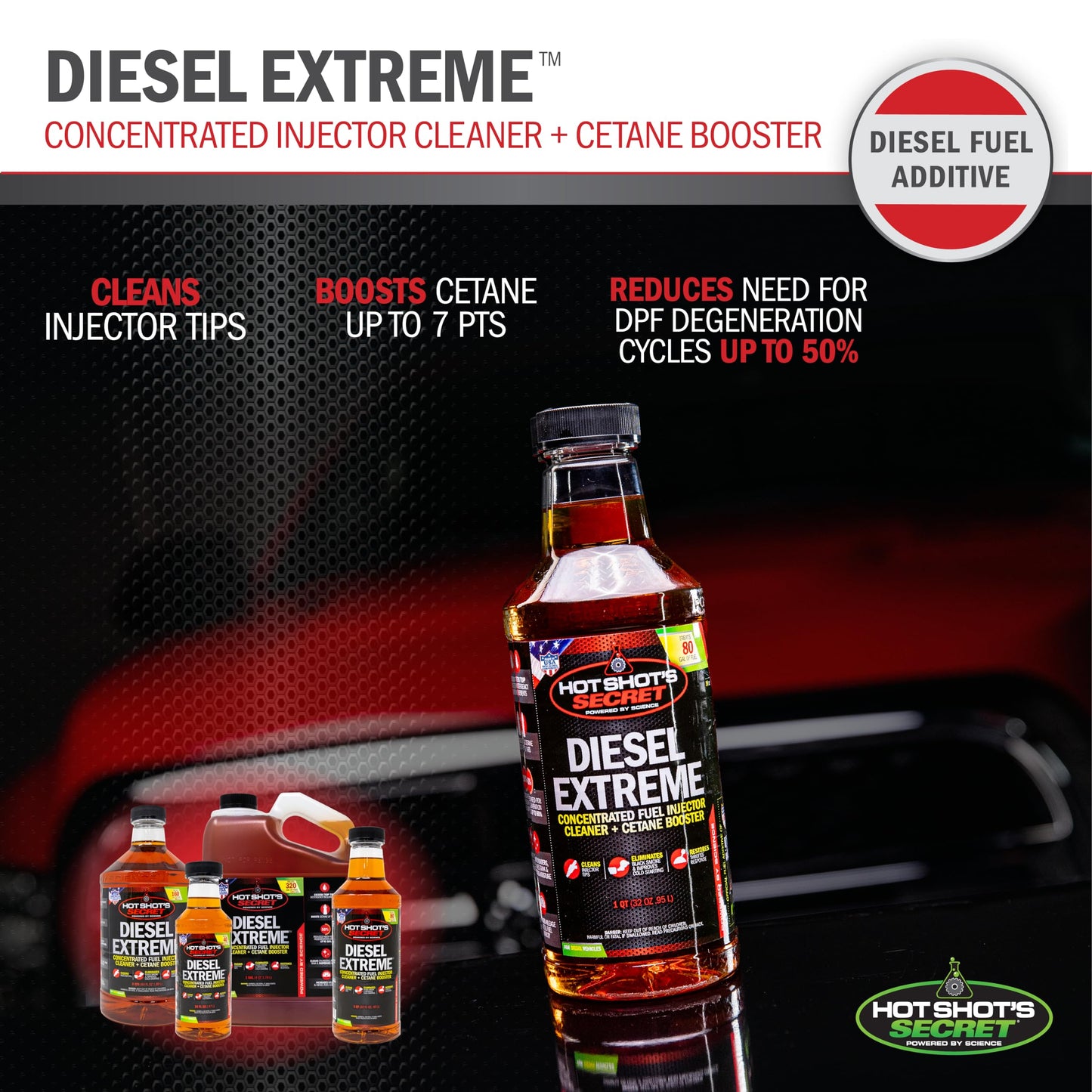 Hot Shot's Secret P040432Z Diesel Extreme Clean and Boost - 32 fl. oz.
