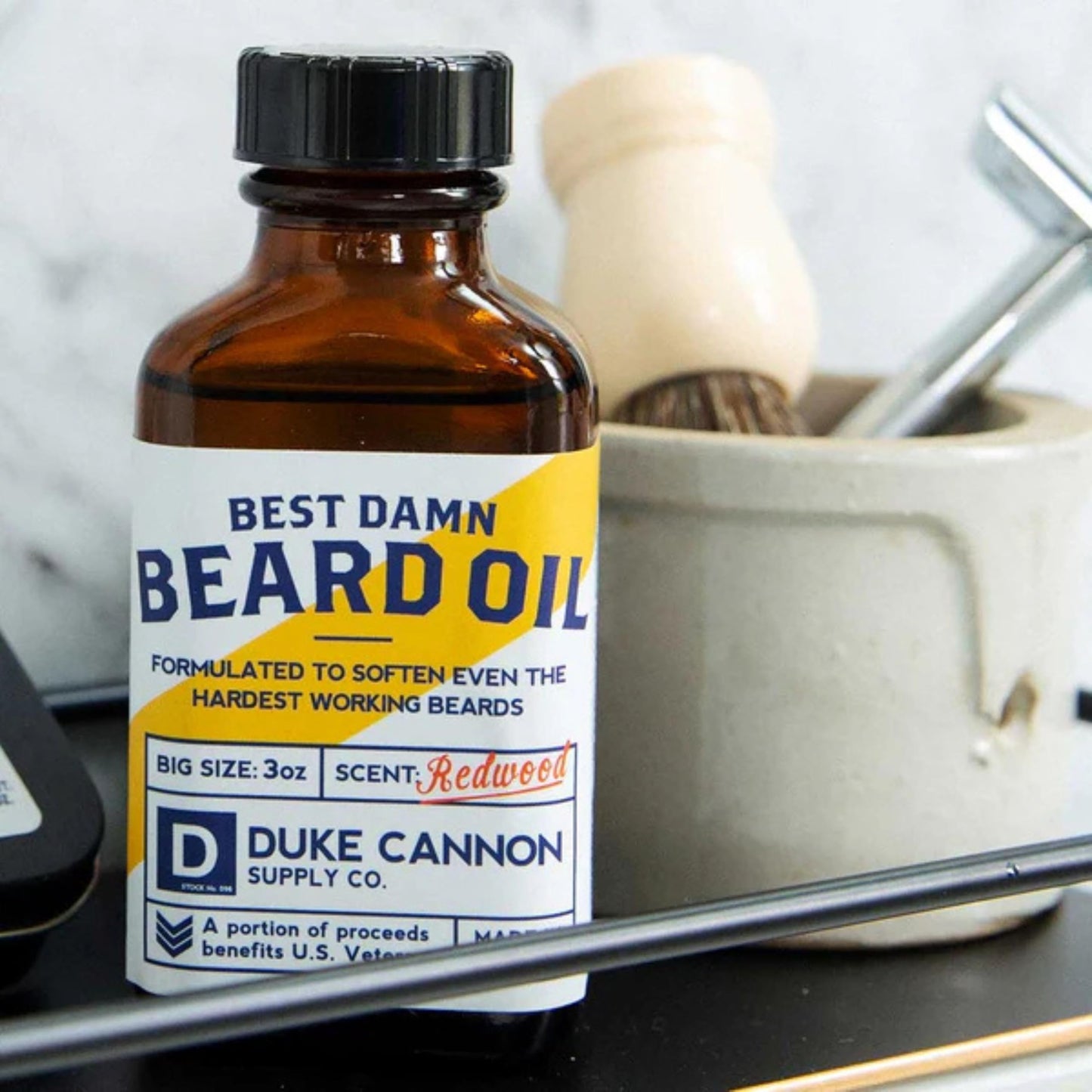 6 Pack Best Damn Beard Oil, Redwood Oil, 3-oz. -BDOIL1