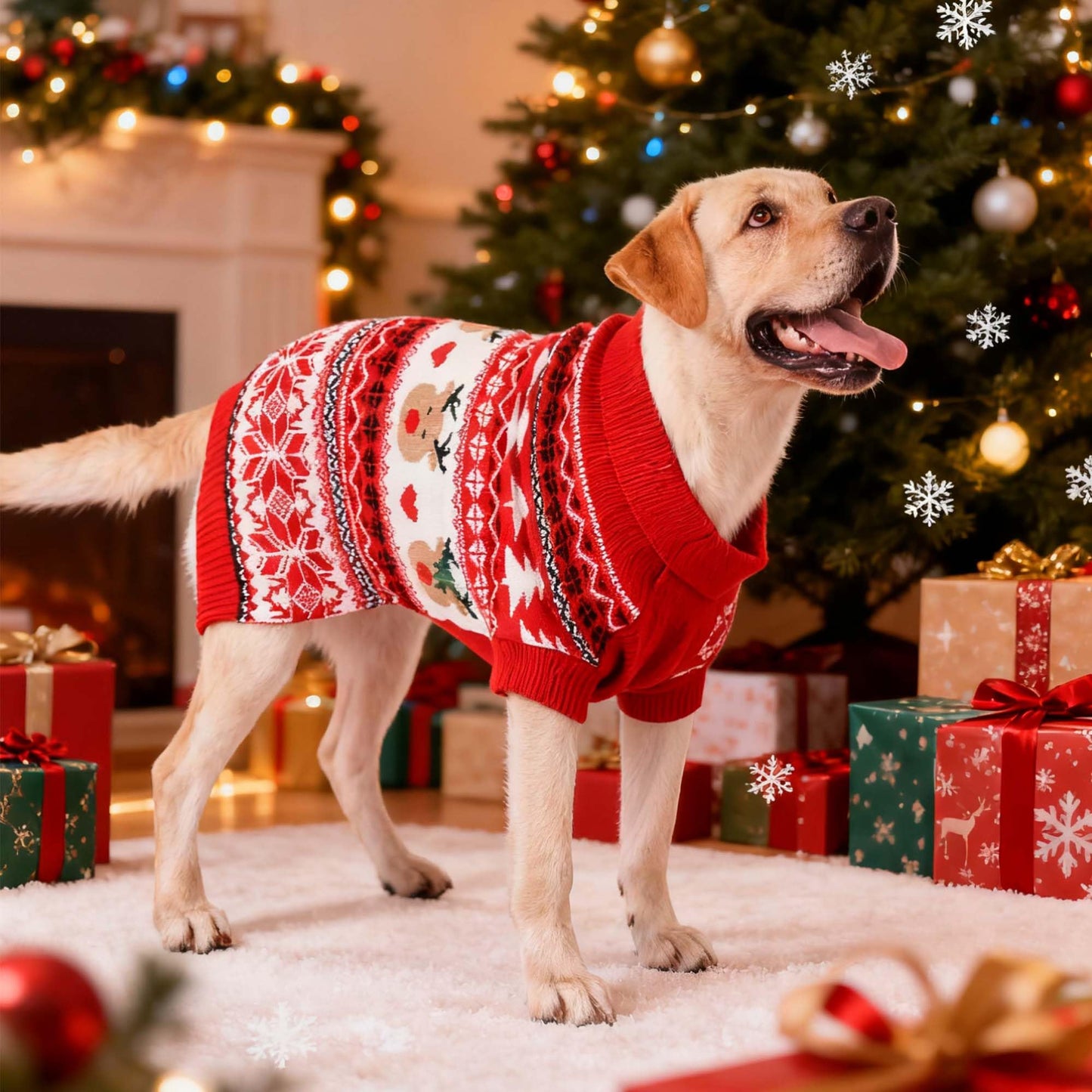 MuYaoPet Family Matching Dog and Owner Clothes Outfits,Christmas Pet Cat Sweater Costume for Small Medium Extra Large Dogs/Women/Men-Dog and Owner Matching Sweaters Separately(Only for Pet, Pet 4XL)