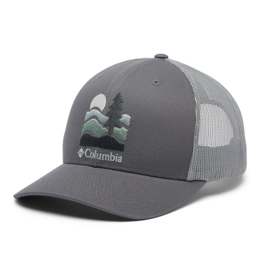 Columbia Unisex Mesh Snap Back, City Grey/Get Hiked, One Size