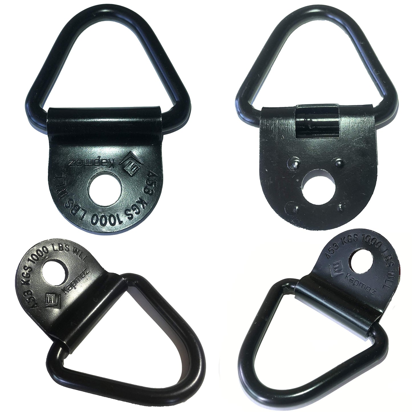 Heavy Duty Truck Bed Tie Down Anchors Rings Trailers Hook Cargo Bolt on V Ring Pickups Rail Accessories (10 Pack 10000 LBS)