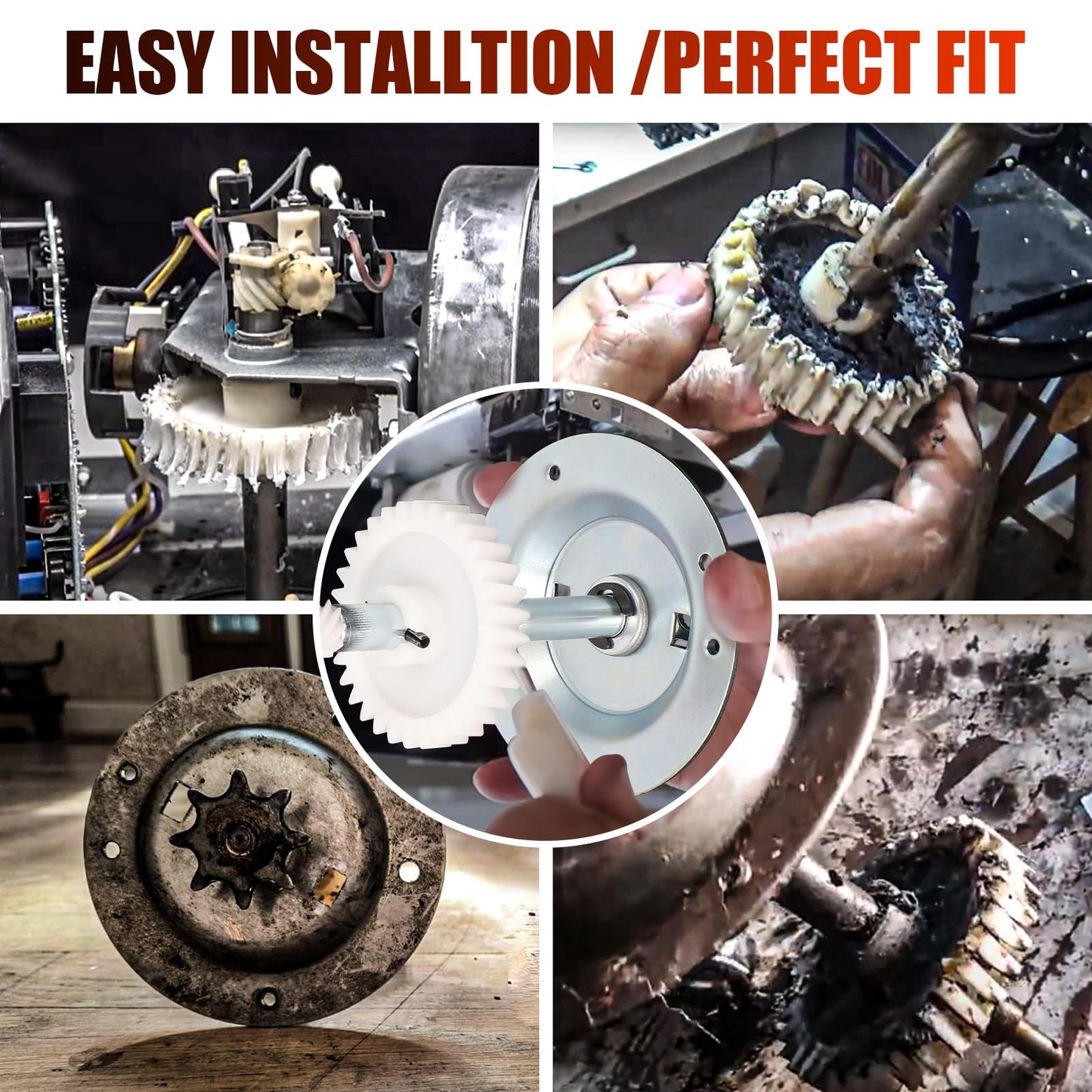 New- 41C4220A Gear and Sprocket Kit Compatible with Liftmaster with 41A2817 Garage Door Gears, Garage Door Openers Gear Replacements Kit, Replace for Chamberlain, Craftsman Chain Drive Models