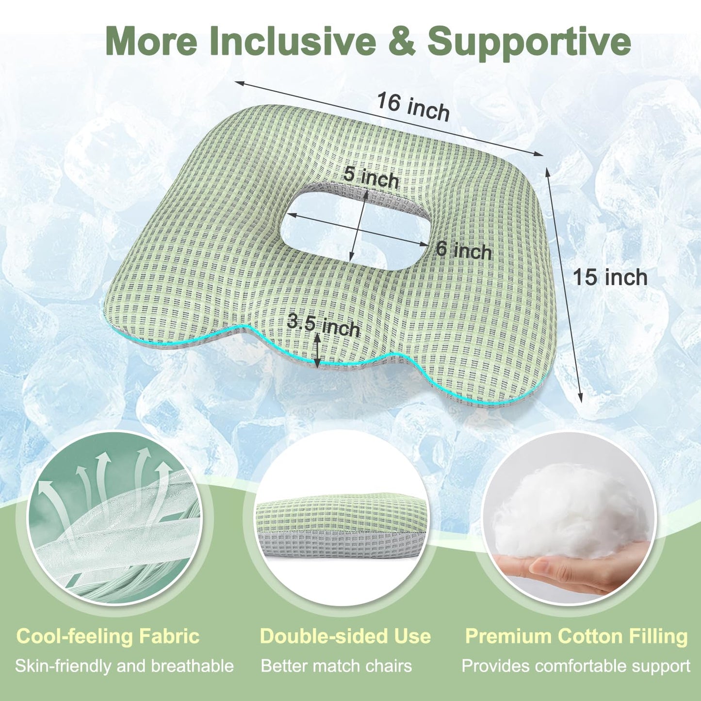 Bed Sore Cushion for Butt Hemorrhoid Pillow Sitting Donut Pillow for Tailbone Pain Relief Pressure Ulcer Coccyx Cushion After Surgery Pressure Sores Pads Medical Donut Seat Cushion