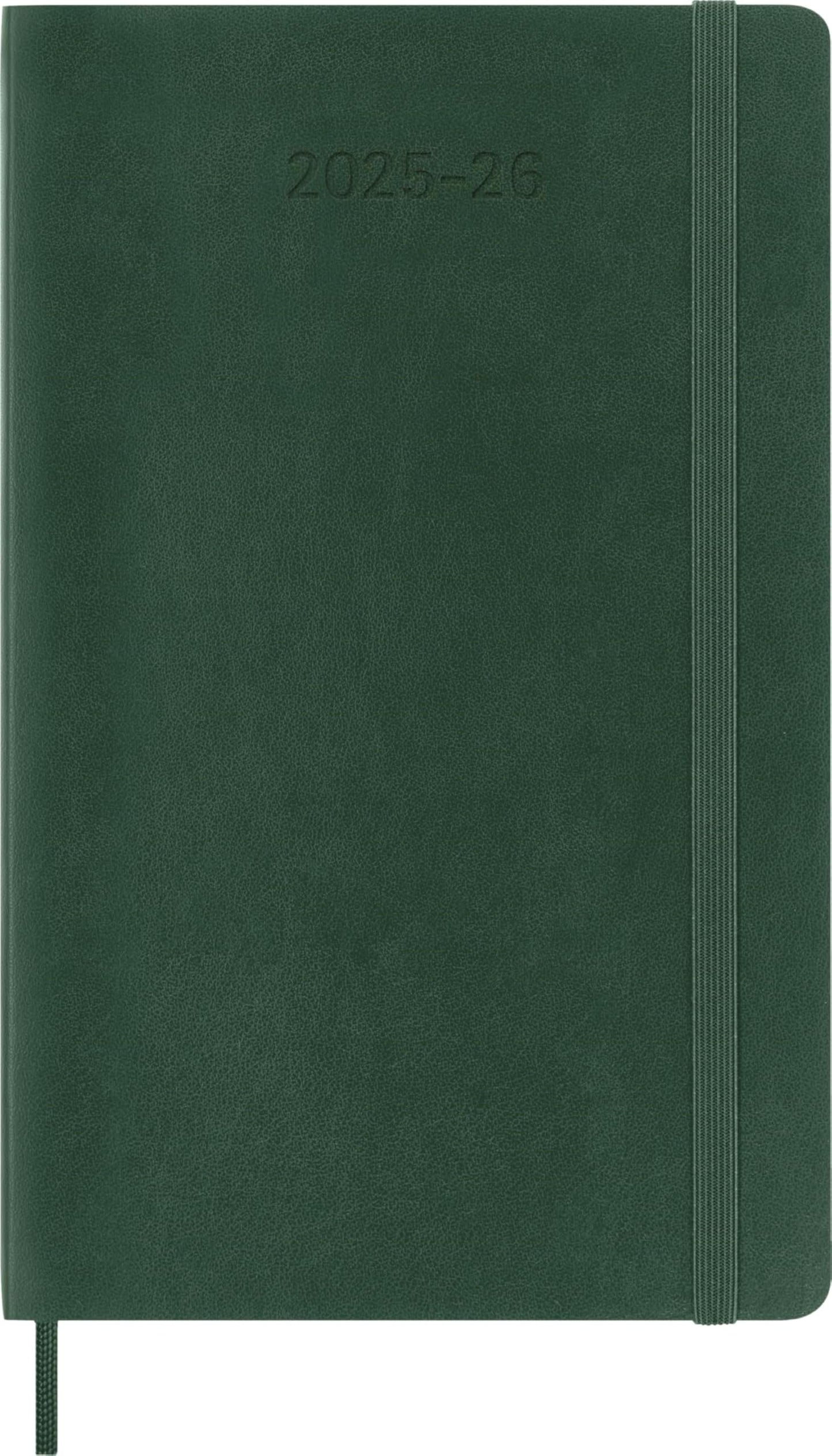 Moleskine Classic 18 Month 2025-2026 Weekly Planner, Soft Cover, Large (5" x 8.25"), Myrtle Green, 208 pages