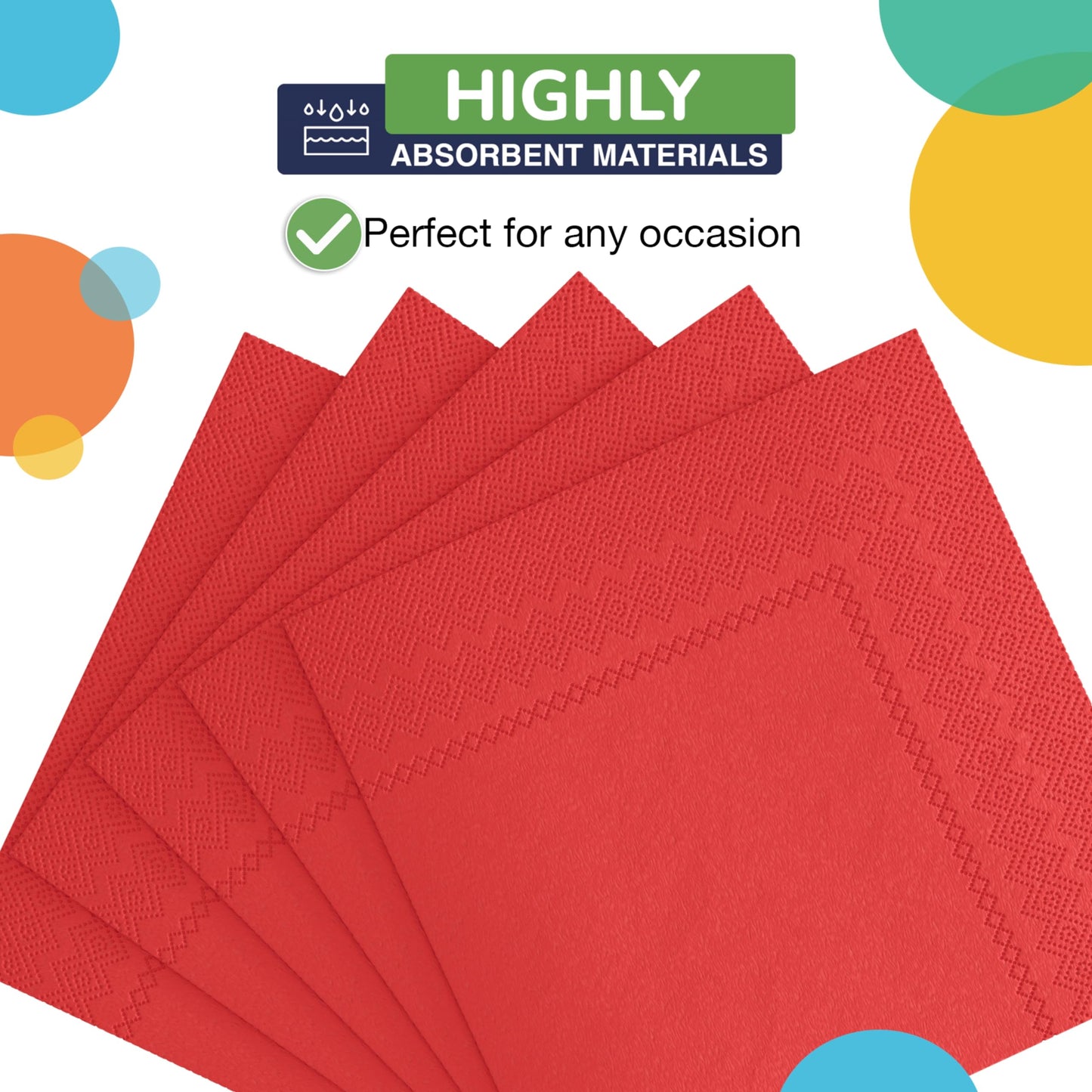 300 Pack Red Paper Napkins Disposable, 2 Ply Party Napkins, Red Disposable Napkins, Fun Napkins Everyday – Red Napkins Great As Luncheon Napkins Or Dinner Napkins Paper Exquisite