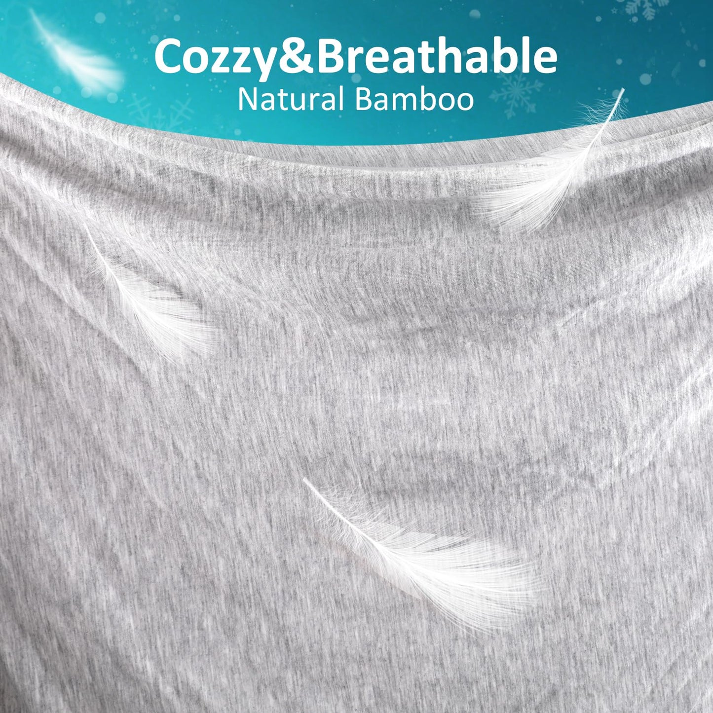 Uplayteck Cooling Blanket Double-Sided Ice Blanket Single with Breathable Cold Fabric, Machine Washable, Summer Blanket for Hot Sleepers & Night Sweats (Grey, 59 x 79 inches)