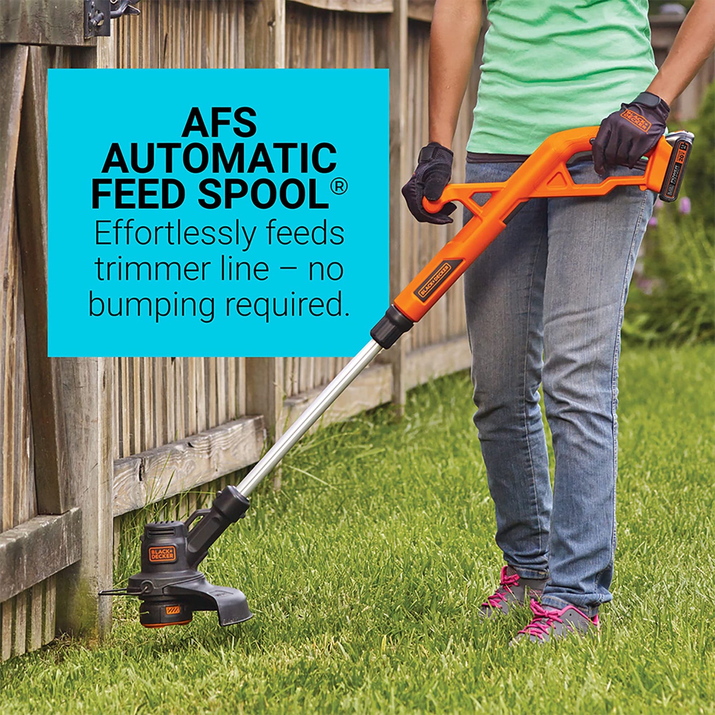 BLACK+DECKER 20V MAX* String Trimmer/Edger and Sweeper Combo Kit, 10-Inch (LCC222)