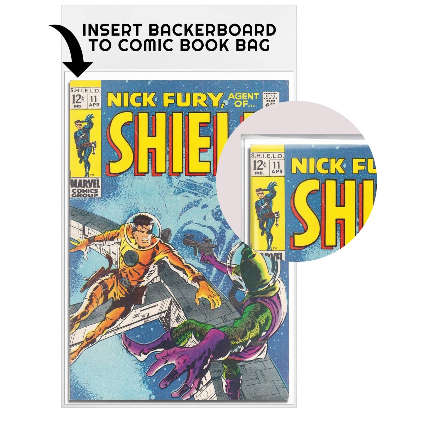 Comic Book Bags and Boards - Silver Age Comic Book Storage with 24 Pt Comic Backing Board for Comic Book kit - Thick Bulk Retail Bags for Spider Man, X Men, etc (Pack of 100 Each) by EVORETRO