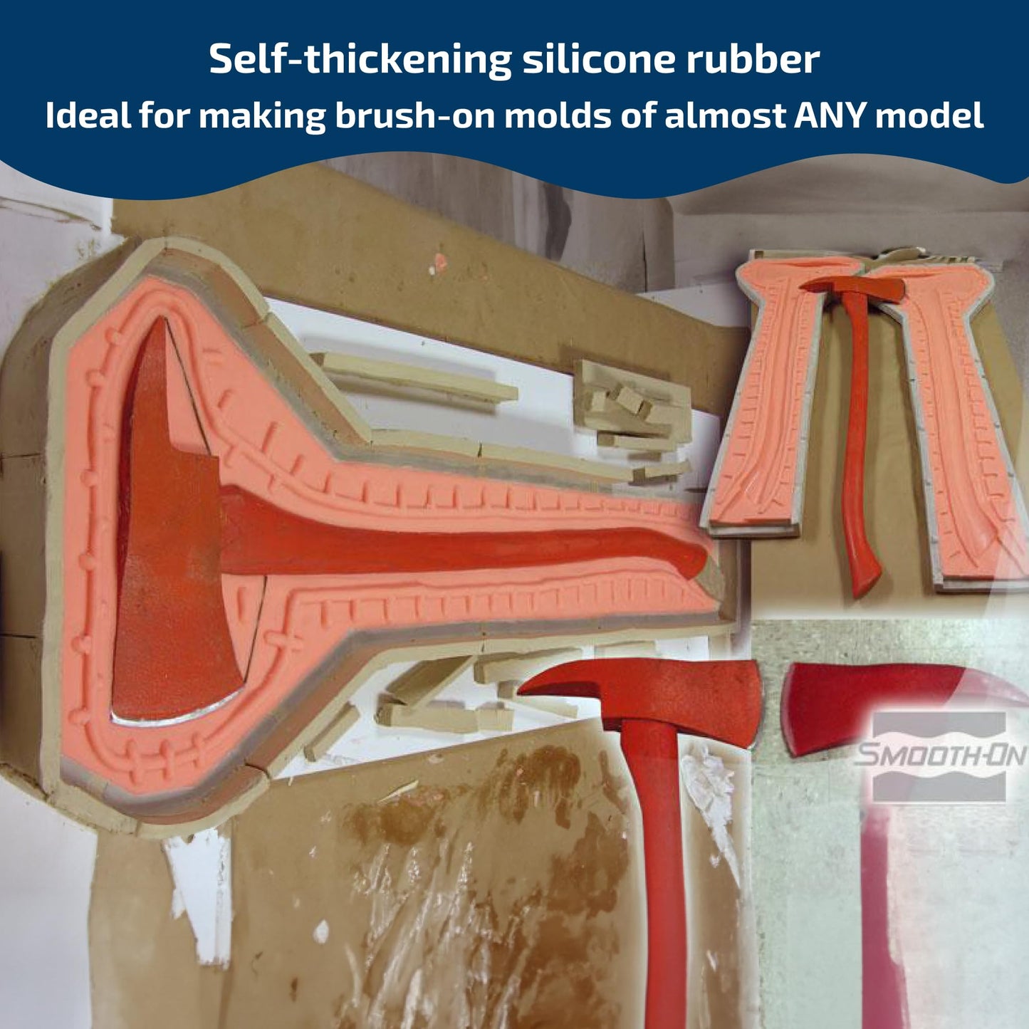 Smooth-On Rebound 25 Brush On Trial Unit Platinum Silicone Moldmaking Rubber