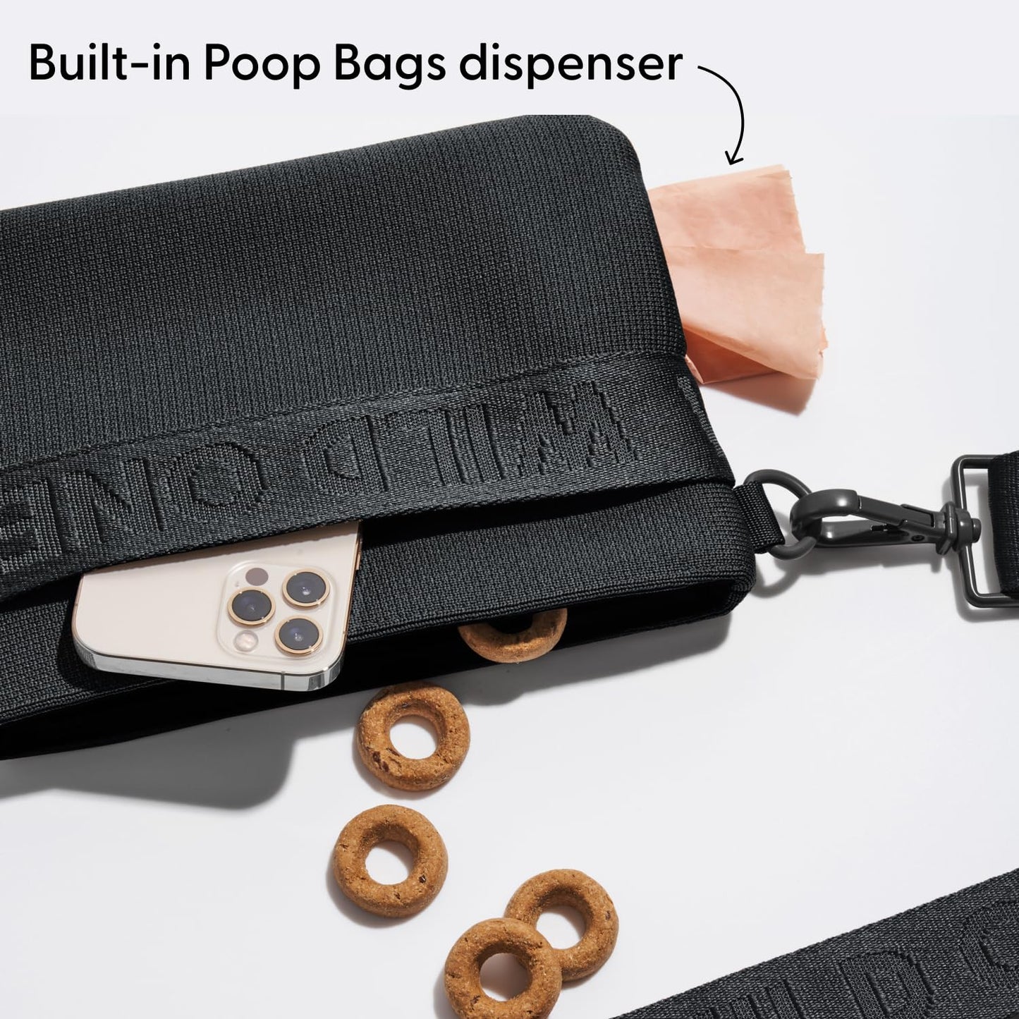 Wild One, Lilac Treat Pouch, Fanny Pack, Cross-Body Bag, wear Two Ways, Made from Recycled Knit, Poop Bag Dispenser, The Perfect Accessory for Dog Training, Purple