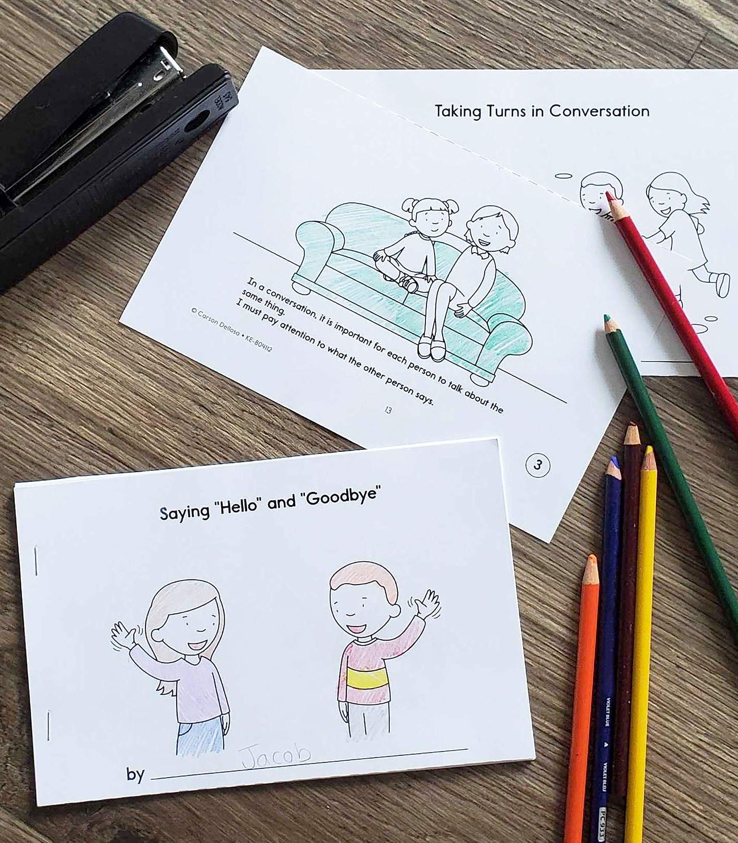 Key Education Social Skills Activities for Kids, Mini Reproducible Books Covering Communication, Calming Strategies,Manners, Emotions, and More Social Emotional Learning Activities