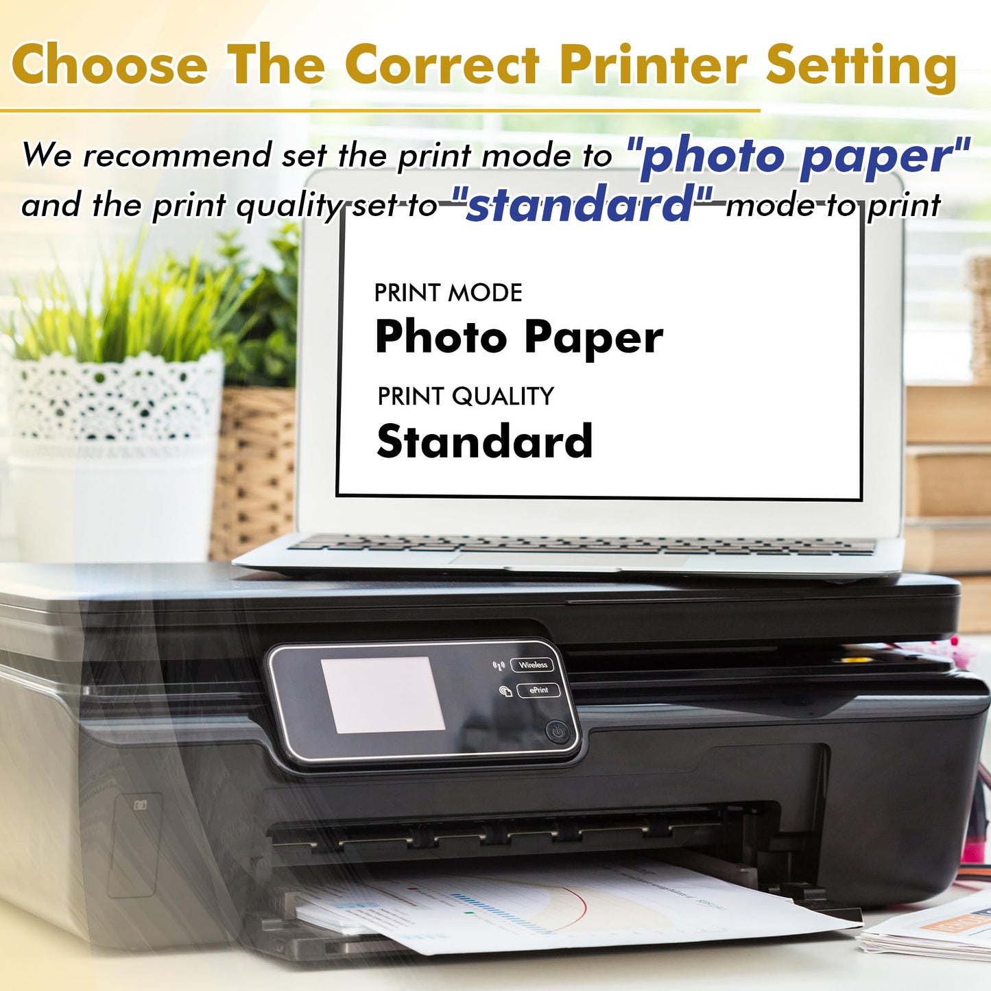 Koala Glossy Thin Inkjet Printer Paper 11x17 Inches for Printing Brochure Flyer Glossy 100 Sheets 36Lb for Inkjet Printers DYE INK