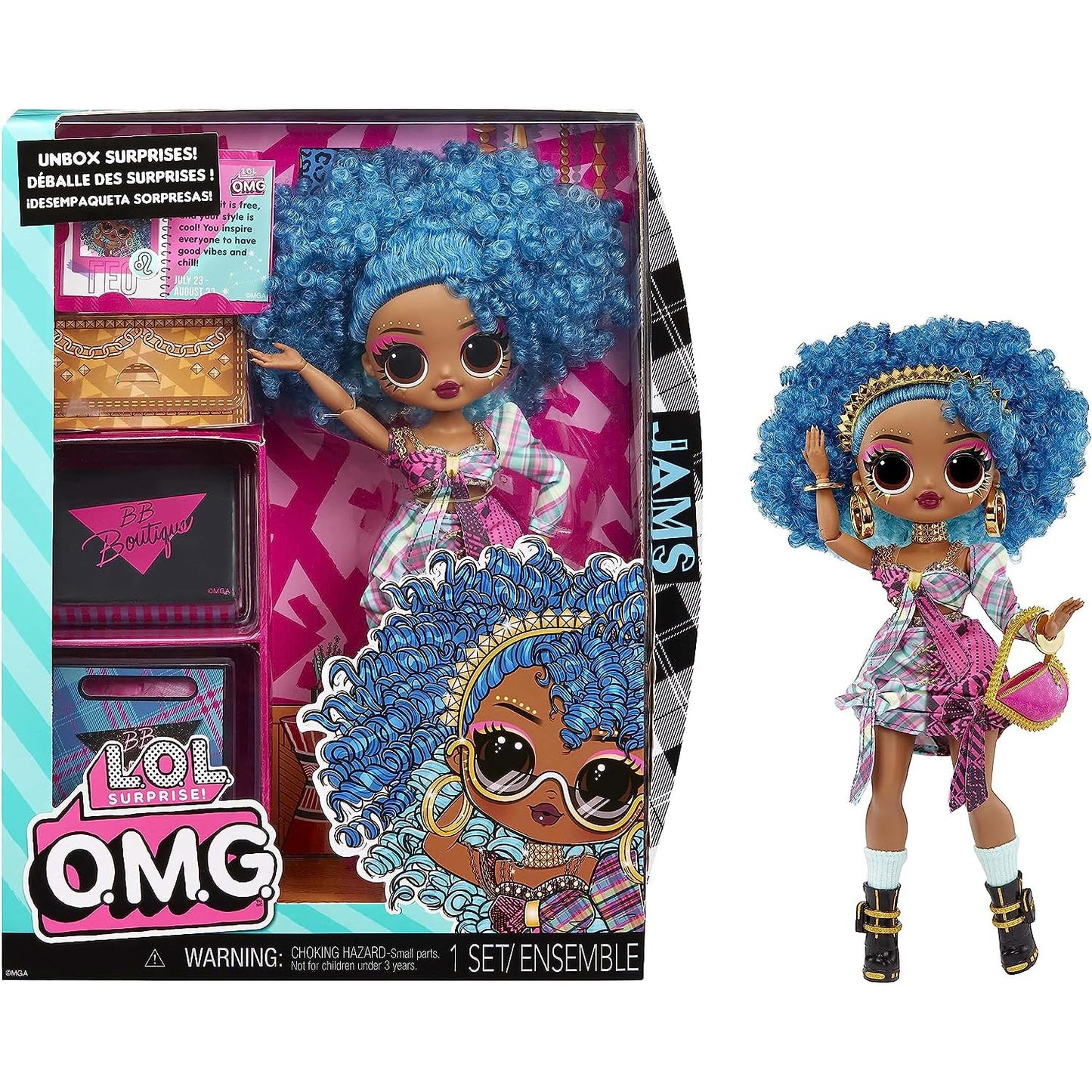 L.O.L. Surprise! LOL Surprise OMG Jams Fashion Doll with Multiple Surprises and Fabulous Accessories – Great Gift for Kids Ages 4+