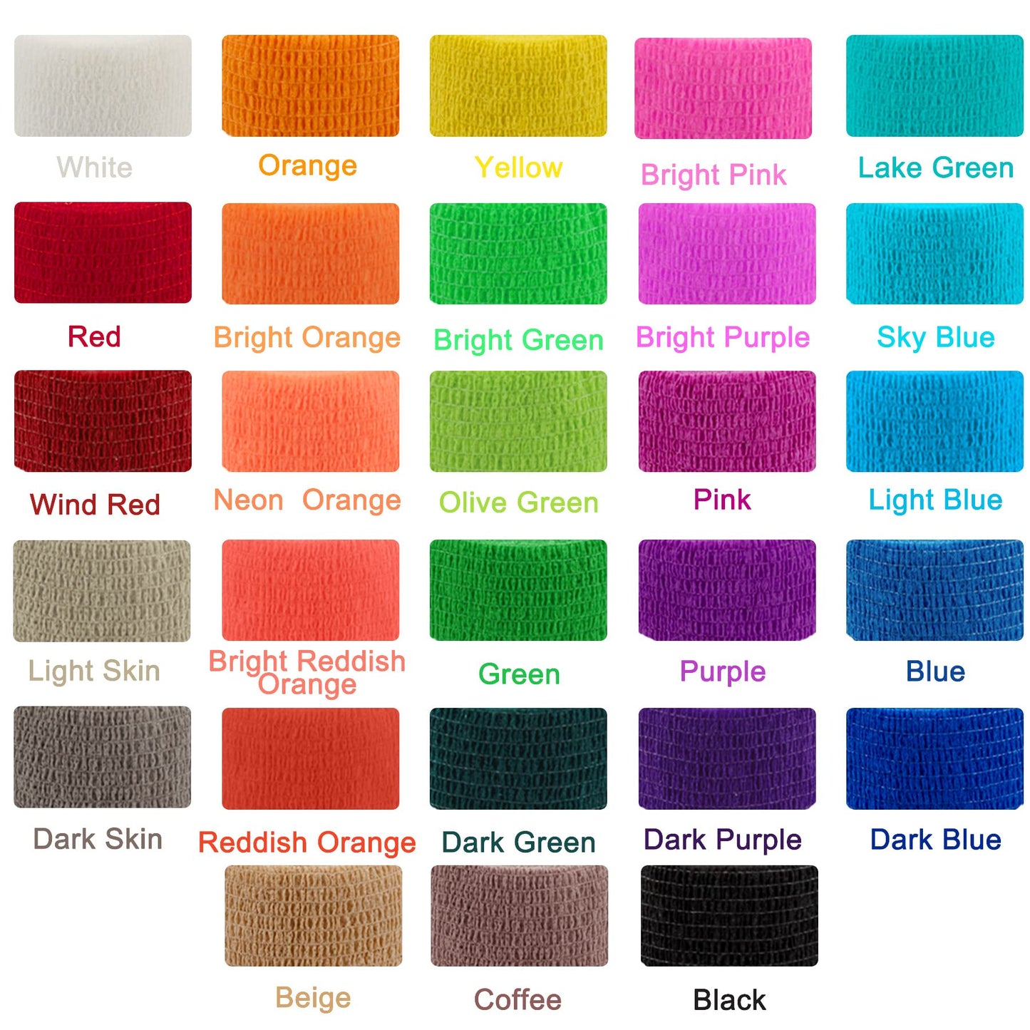 BQTQ 84 Rolls Self Adhesive Bandage Wrap 2 Inch x 5 Yards Self Adherent Wrap Tape Breathable Athletic Wrap Stretch Bandage Self Sticking Bandge Wrap for Athletic Sports(Rich Color)