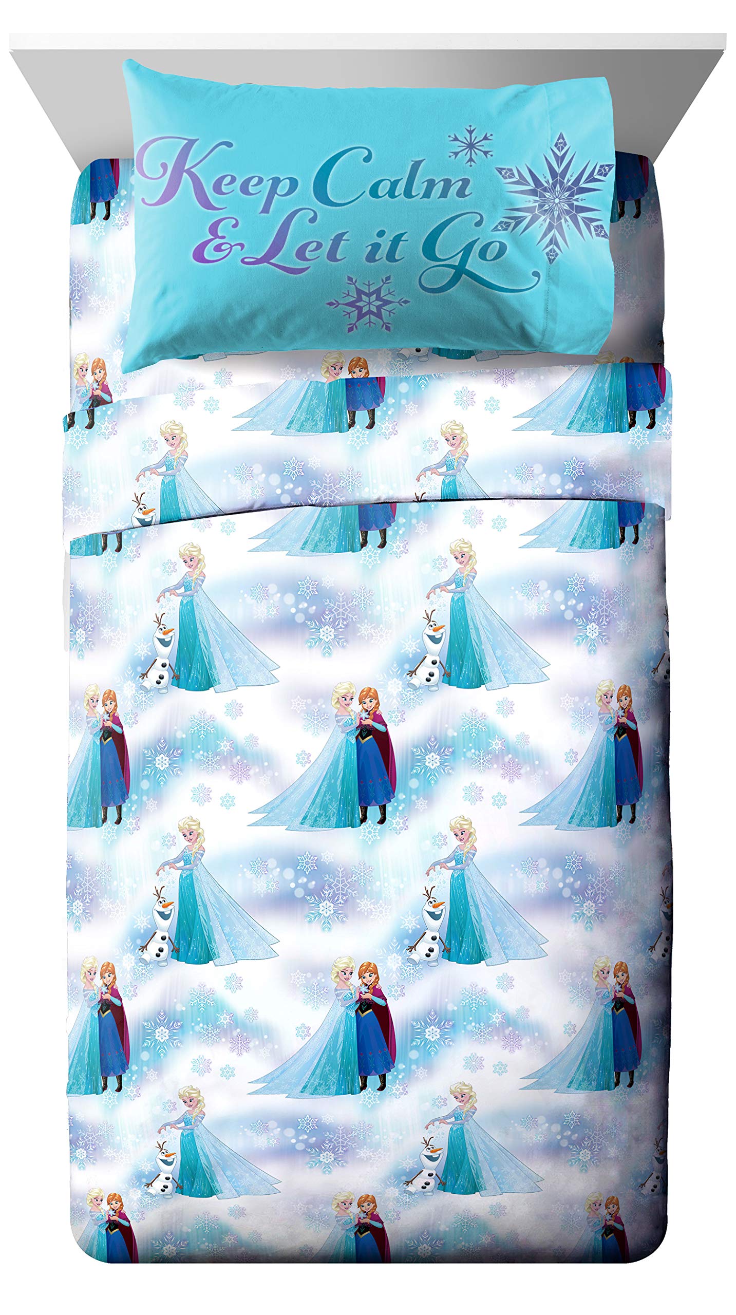 Jay Franco Disney Frozen 'Magical Winter' 7 Piece Full Bed in A Bag