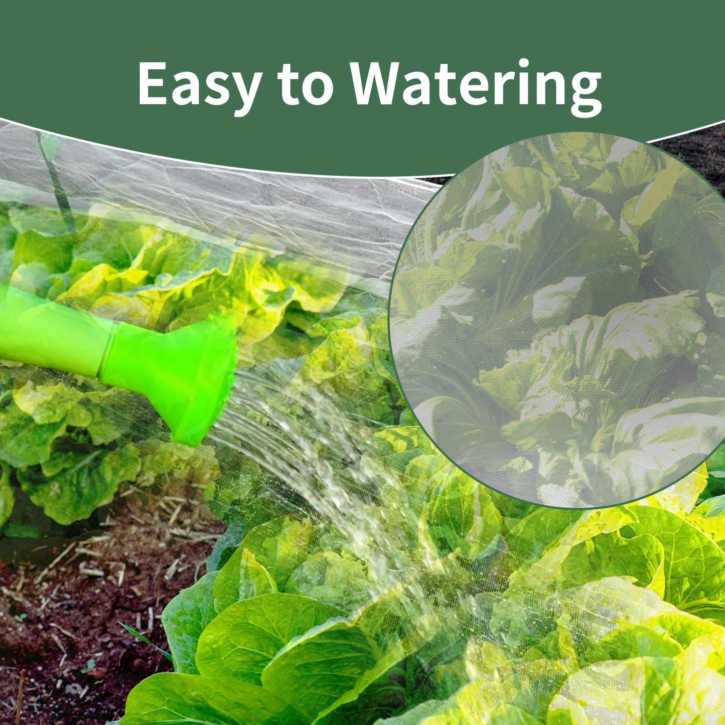 8 X 26 FT Garden Mesh Netting Kit, 6PC Garden Hoops for Row Cover, Garden Netting Kit for Raised Beds Outdoor, Garden Netting Mesh Hoop Grow Tunnel for Courtyard & Vegetable Garden