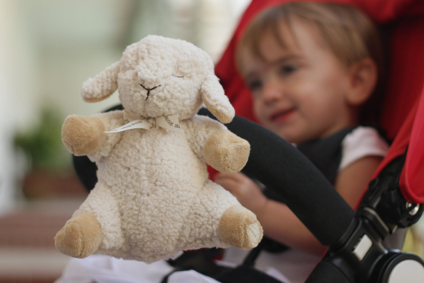 Cloud B Sleep Sheep On The Go Portable Plush Sound Machine, Natural