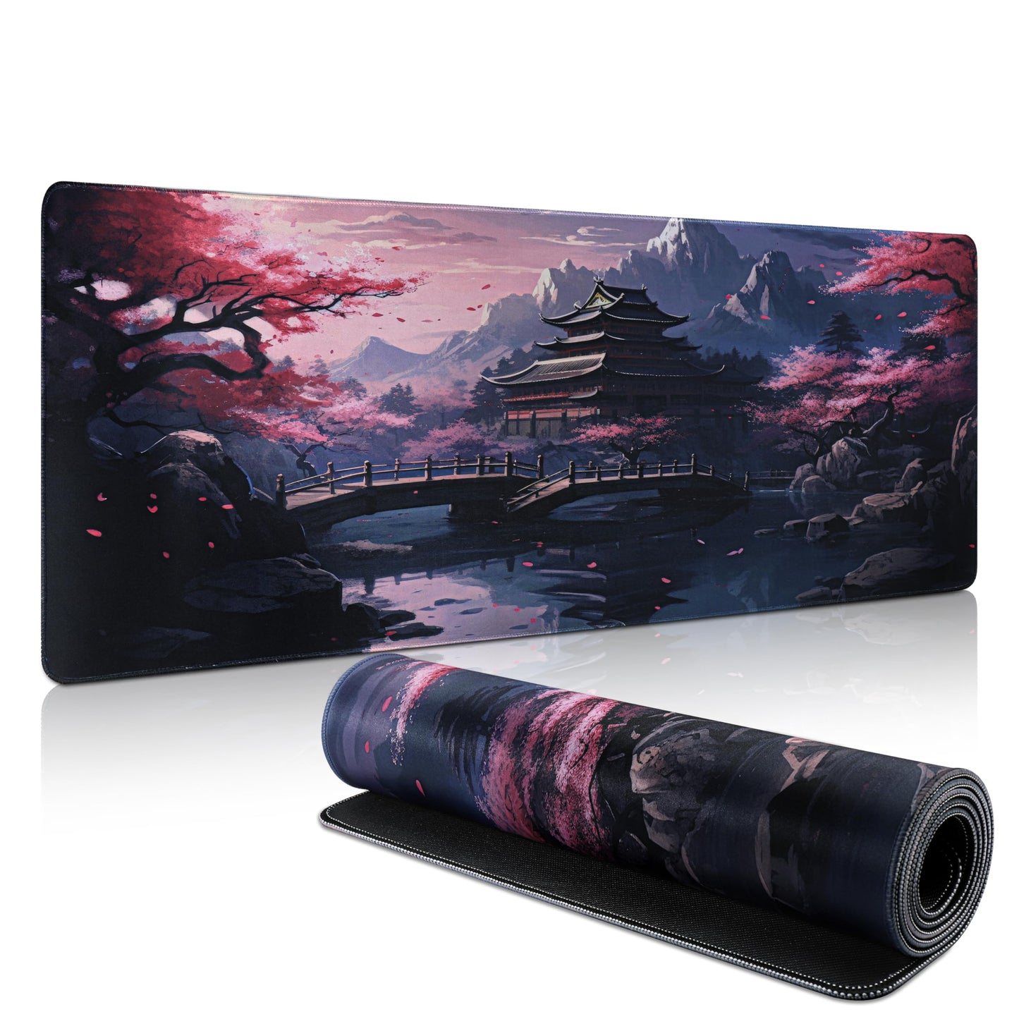 Yimomoyi Non Slip Mouse Pad, 120 x 40cm(47.2"x15.75"x0.12") Mouse Mat Extended, Gaming Mousepad Waterproof, Mouse Mat with Rubber Base, Mouse Pad Laptop for Office and Home (E)