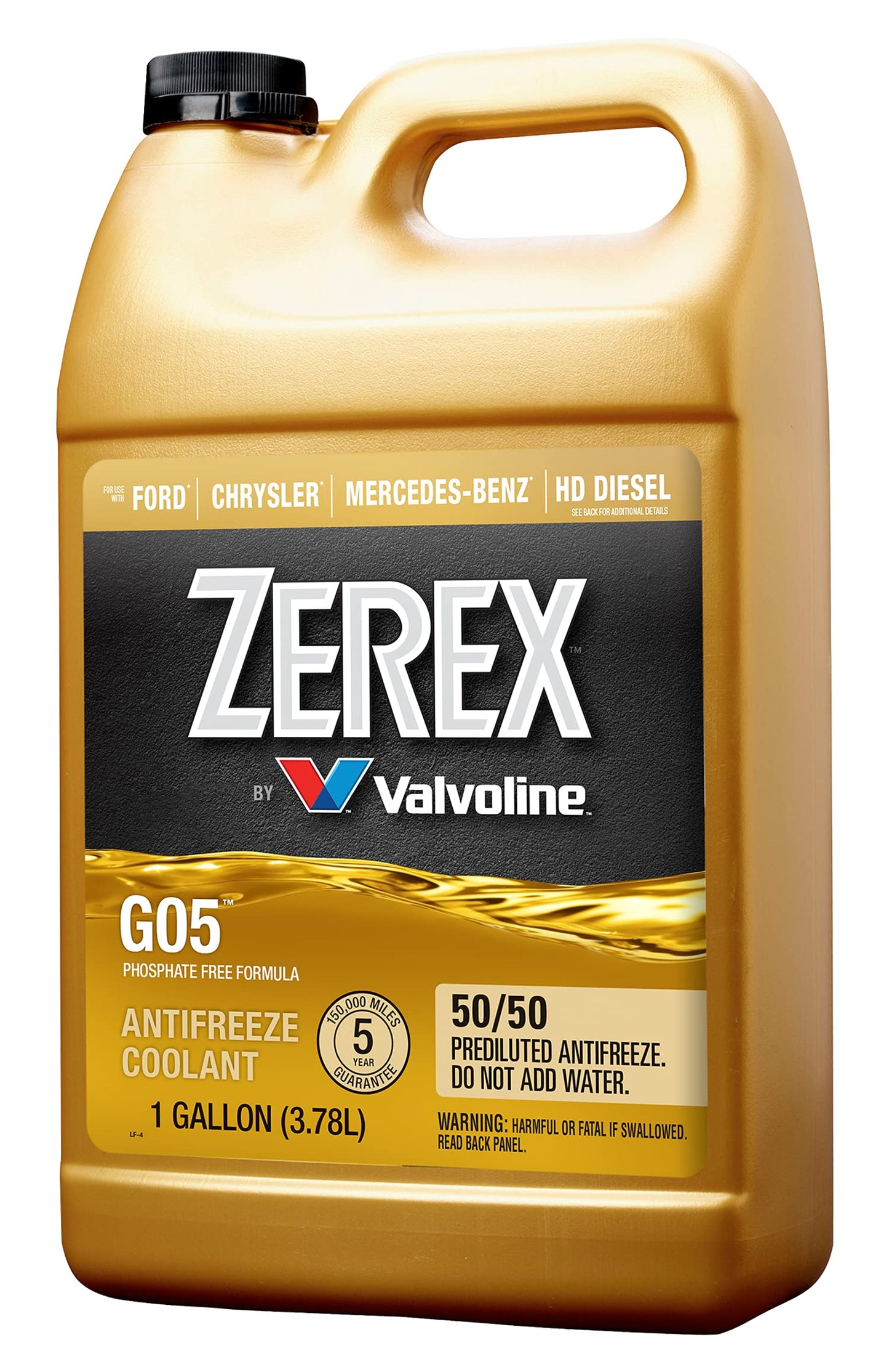 Zerex G05 Phosphate Free 50/50 Ready-to-Use Antifreeze/Coolant 1 GA