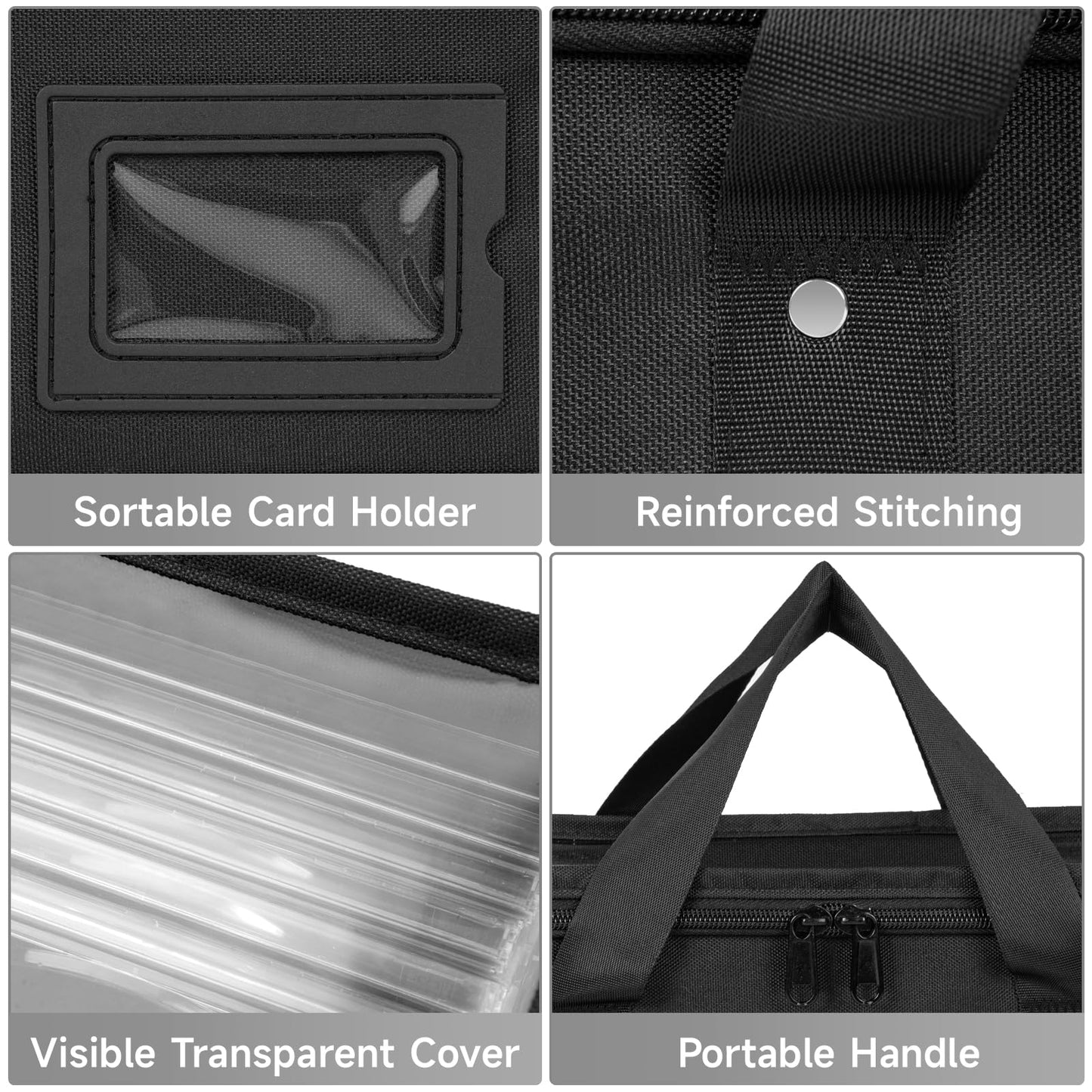 4 Pack CD Storage Boxes, TORIBIO CD Case Holder Organizer with Clear PVC Lid and Index Labels- 13.4"x 6.3"x 5.5" CDs Storage Holder Bags, Each Hold up to 31 CDs Jewel Cases or 170 Discs