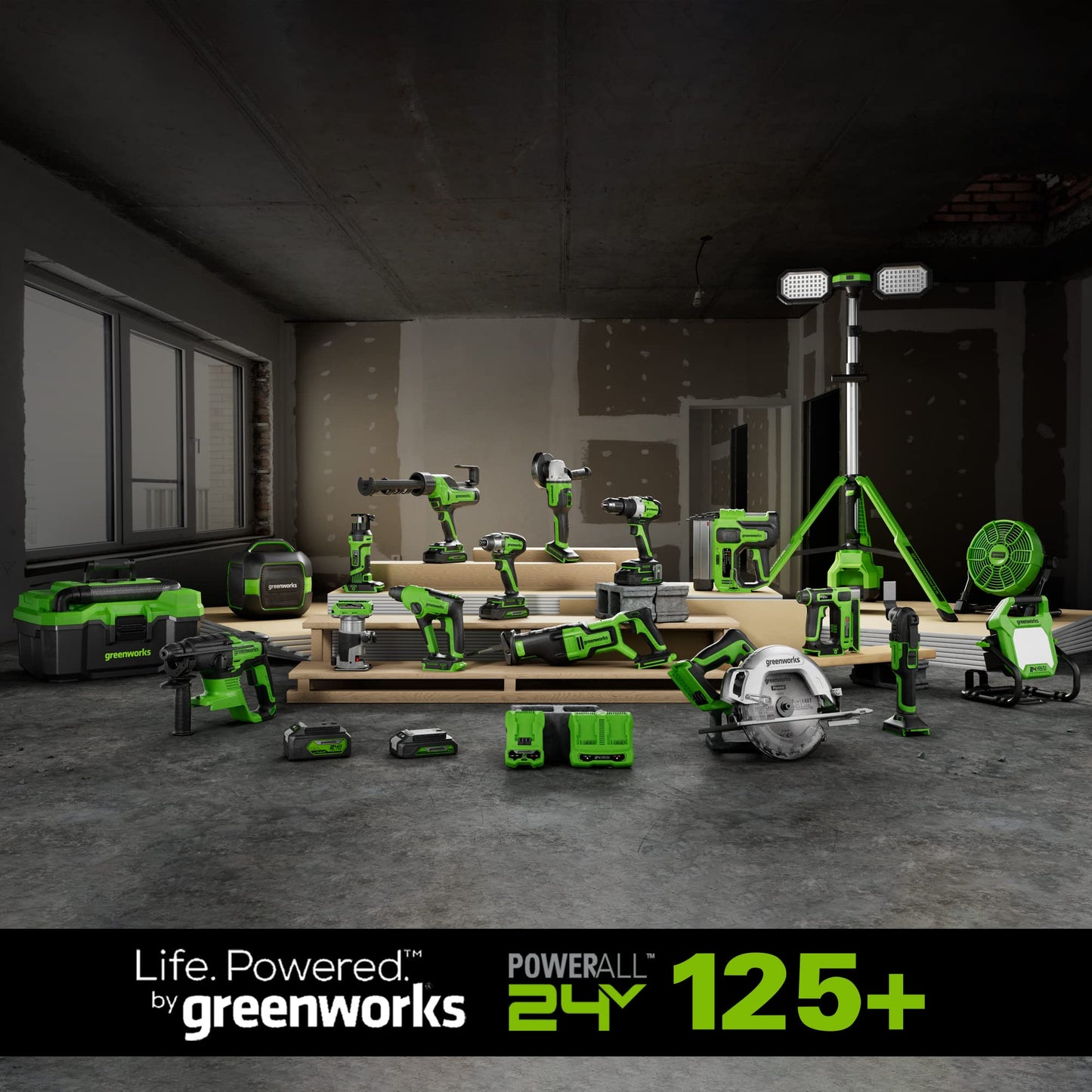 Greenworks 24V Dual Port Battery Charger (Genuine Greenworks Charger)