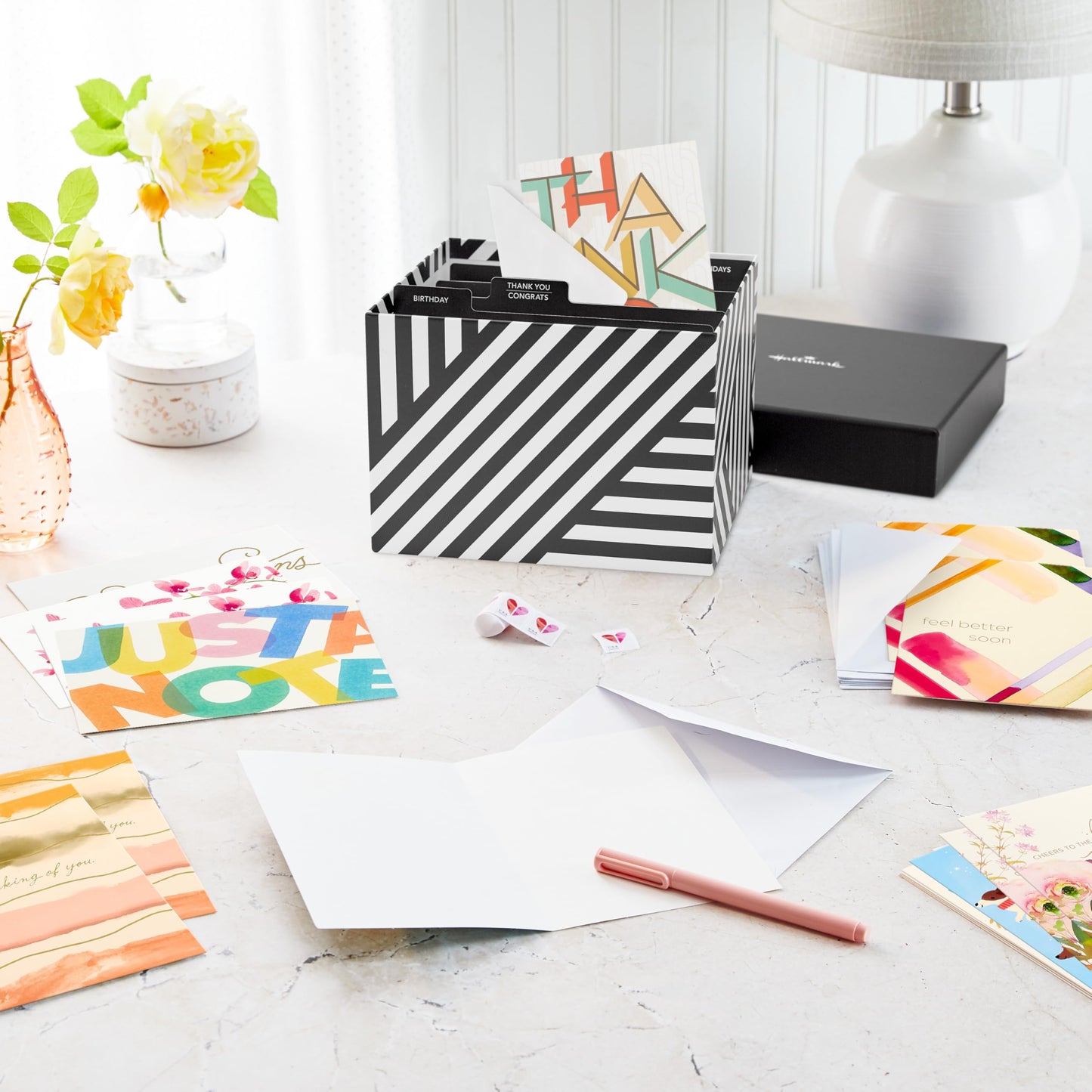 Hallmark Bulk Greeting Card Assortment with Organizer (100 Cards with Envelopes) Birthday Cards, Thank You Cards, Wedding Cards, Sympathy Cards, Holiday Cards, Congrats Cards