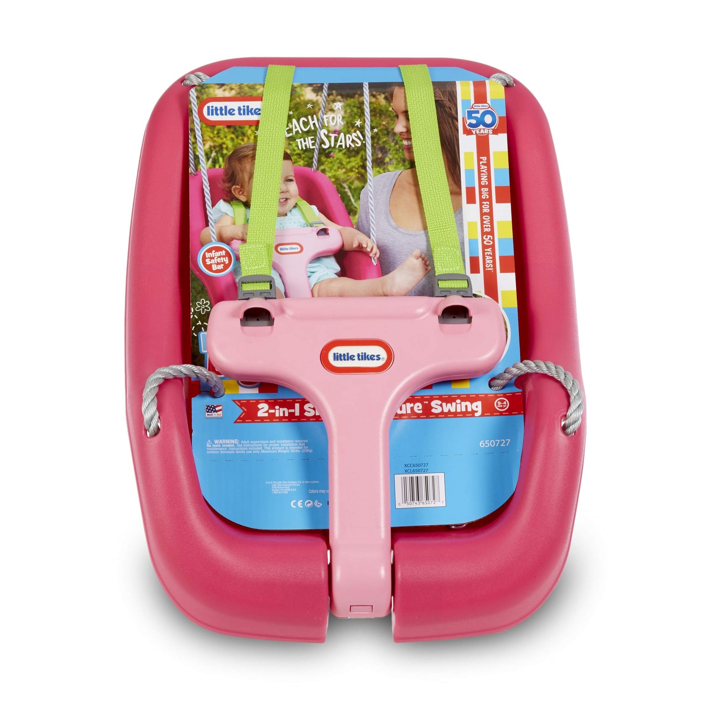 Little Tikes 2-in-1 Snug 'N Secure Swing Magenta