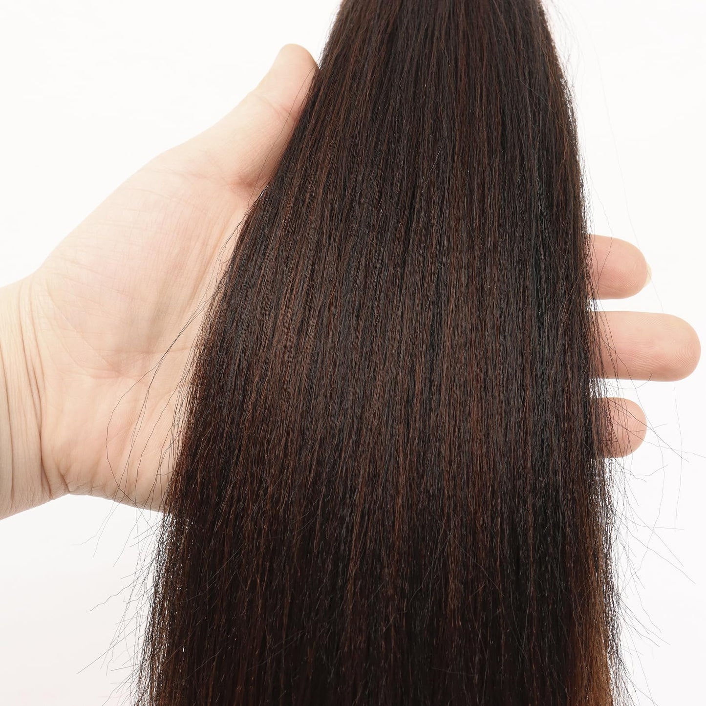 Dorsanee Braiding Hair Pre Stretched 26 Inch 8 Packs Ombre Brown Braiding Hair Extensions for Crochet Box Braids Twists Locs Hair Soft Yaki Texture Hot Water Setting (26inch,#1B/30)