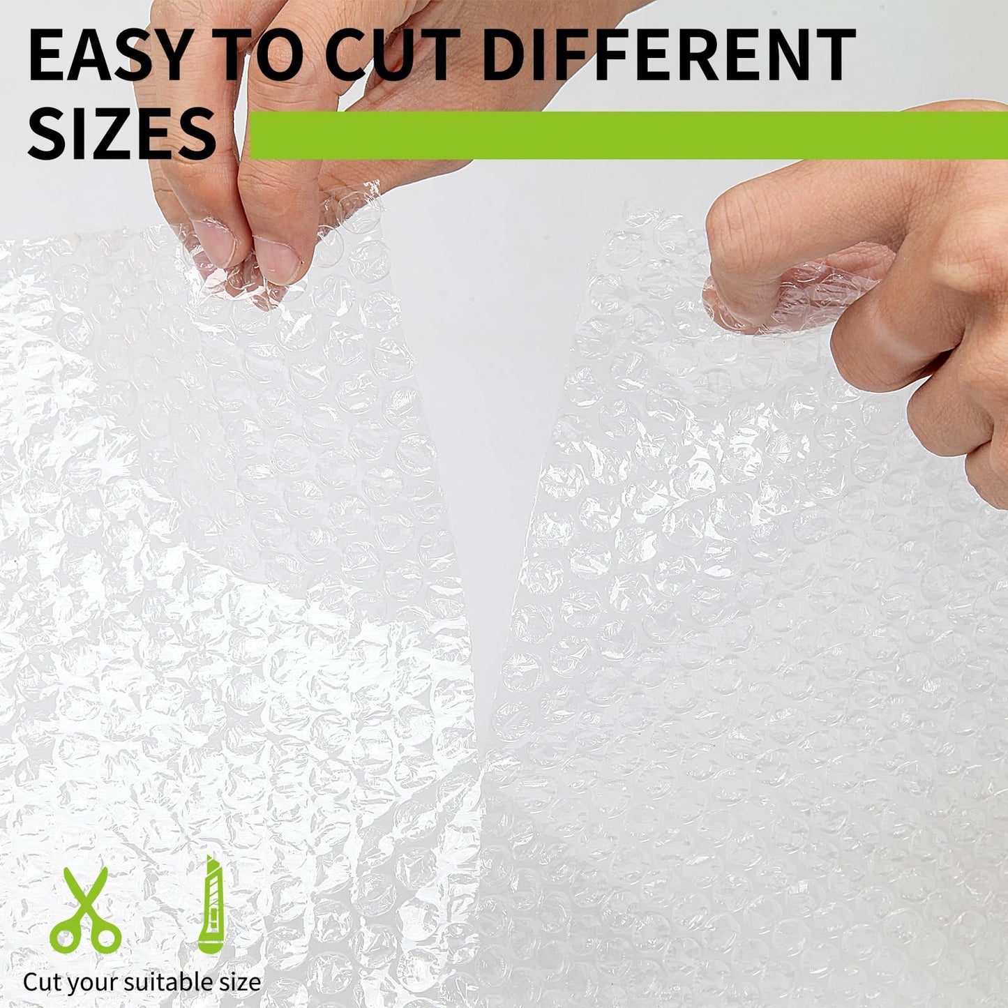 High-PQ Lightweight Bubble Cushioning Wrap Roll, Nylon Bubble Cushioning Rolls, Fragile Packing Supplies for Shipping, Mailing and Moving Packing Supplies(3Roll 12"X1182'')