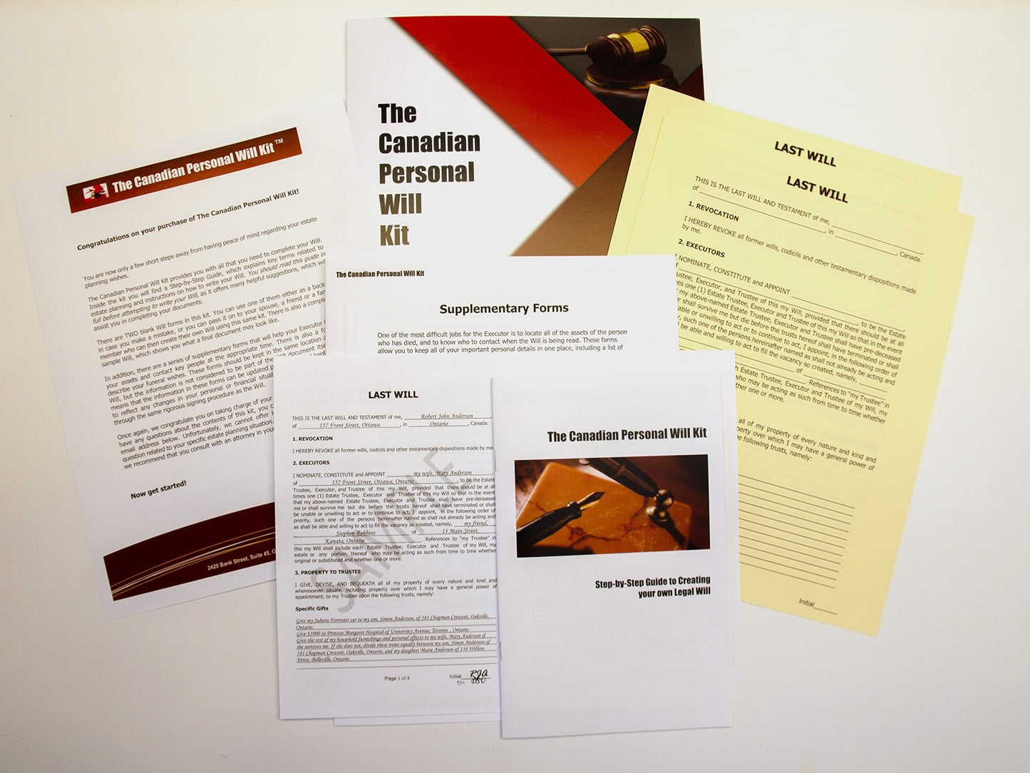 The Canadian Personal Will Kit (2026 Version) - Simple Easy DIY Legal Last Will and Testament Forms