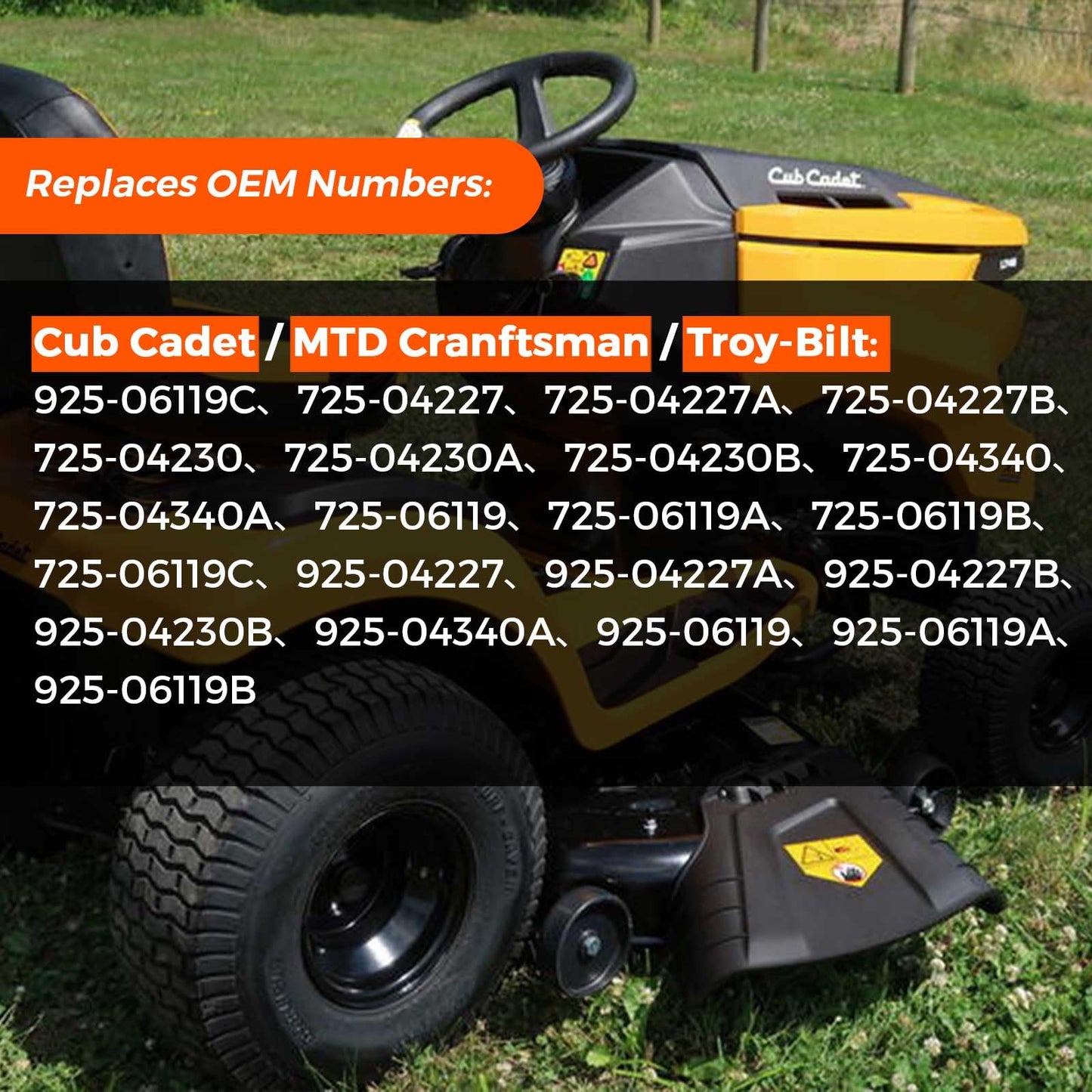 925-06119c 725-04227 Ignition Module Switch with Key for Cub Cadet XT1-LT42 XT1-LT46 XT2-LX42 LTX1040 LTX1042KW LTX1045 / Troy Bilt TB30R TB42 TB46/MTD Craftsman T110 T1200 T1400 T1600 Riding Mowers