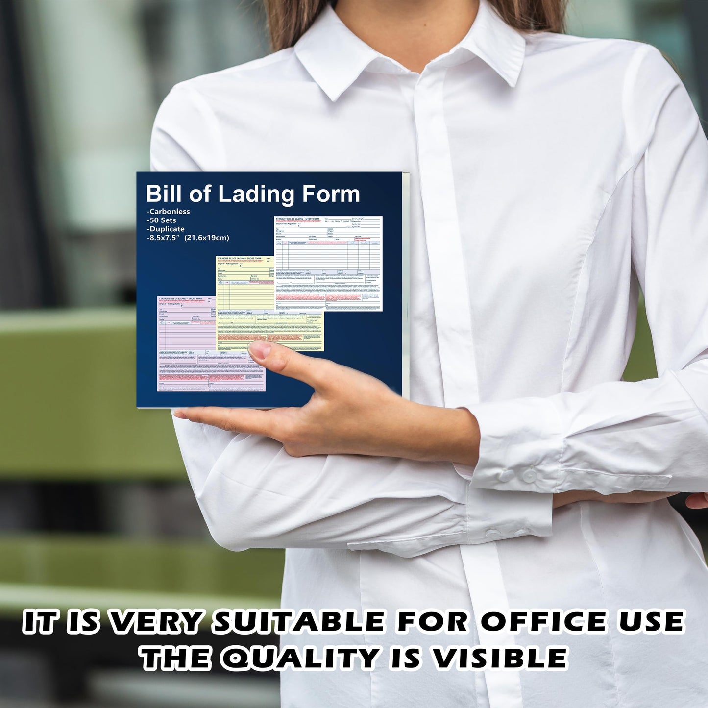 200 Sets Bill of Lading Short Form 8.5x7.5 Inches 3 Part Carbonless Paper with Backing Board Vehicle Transport Bill of Lading Form for Auto Haulers Car Shipping Dealerships (4)