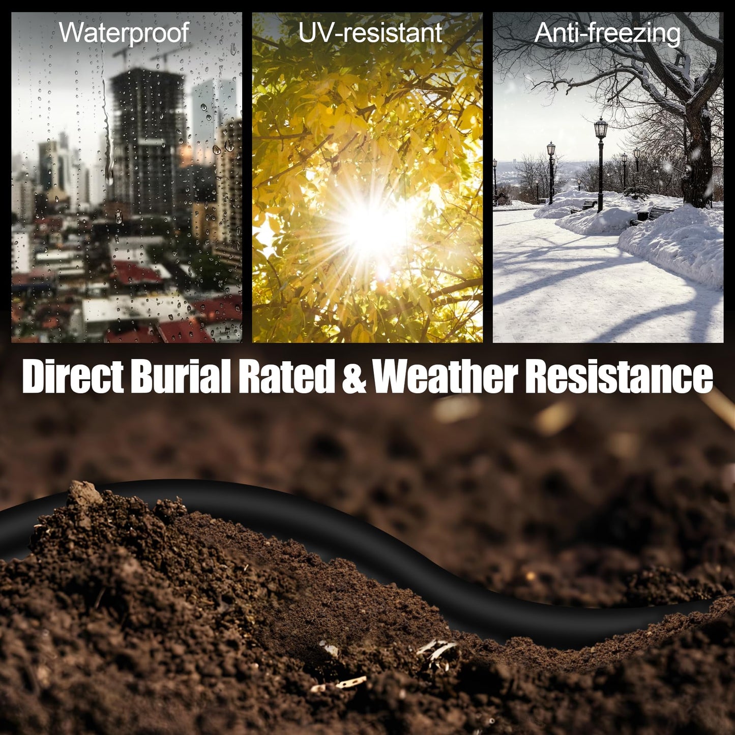 Cat 6 Outdoor Ethernet Cable Bulk 328 ft (20RJ45), FTP Cat 6 Shielded Cable 23AWG, Heavy Duty, Direct Burial, Waterproof, In-Ground, UV Resistant Cat 6 Internet Network Cable for Router Gaming, CCA
