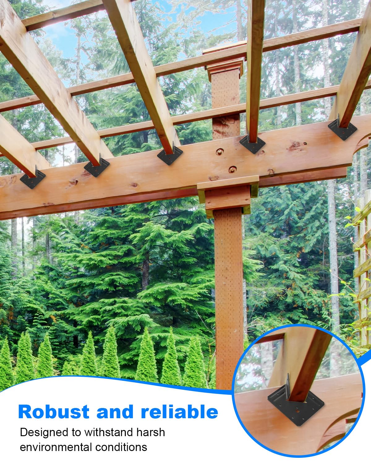 AOKLIT Hurricane Ties for Rafter, 24Pcs Hurricane Clips, Thickness 2.2mm(13 Gauge) Joist Hangers, Roof Brackets Fit 2X Truss to Rafter Connector for Roofing Trusses Wood Timber Connector
