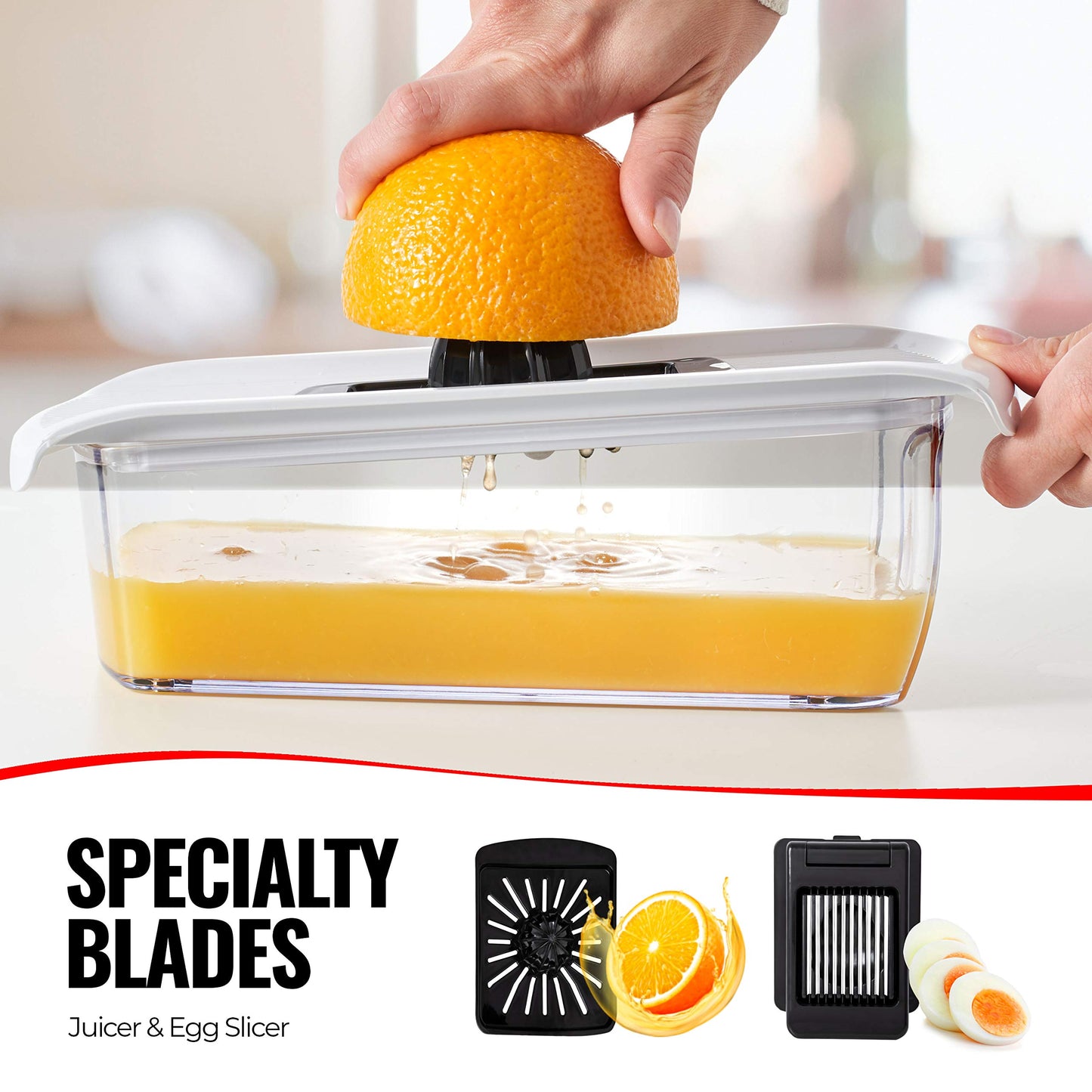 Fullstar Mandoline Slicer for Kitchen - Vegetable Slicer Spiralizer & Julienne Cutter for Veggie Cucumber Onion Potato Carrot - Cheese Grater - Kitchen Essentials Tools & Gadgets (PRO 11-in-1, White)