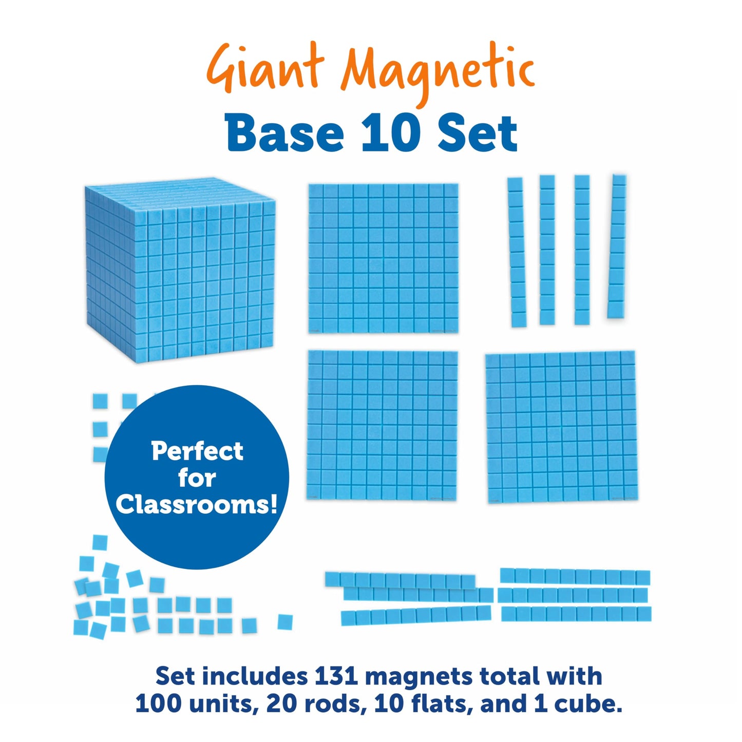 Learning Resources LER6366 Giant Magnetic Base Ten